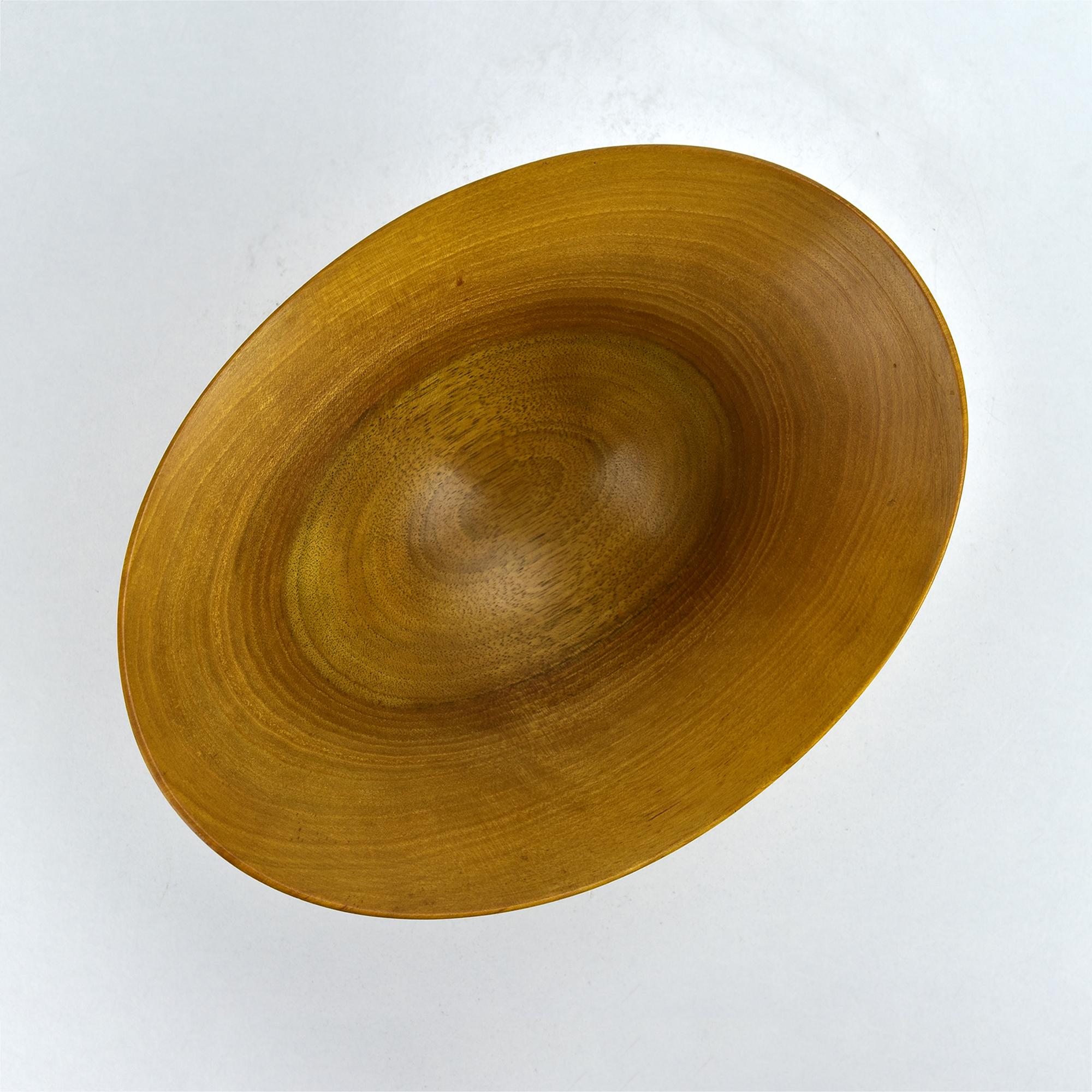 Metà XX secolo Ciotola per spuntini in legno di Wood dalla forma perfetta, piatto in stile Mid Century Modern di Carl Auböck in vendita