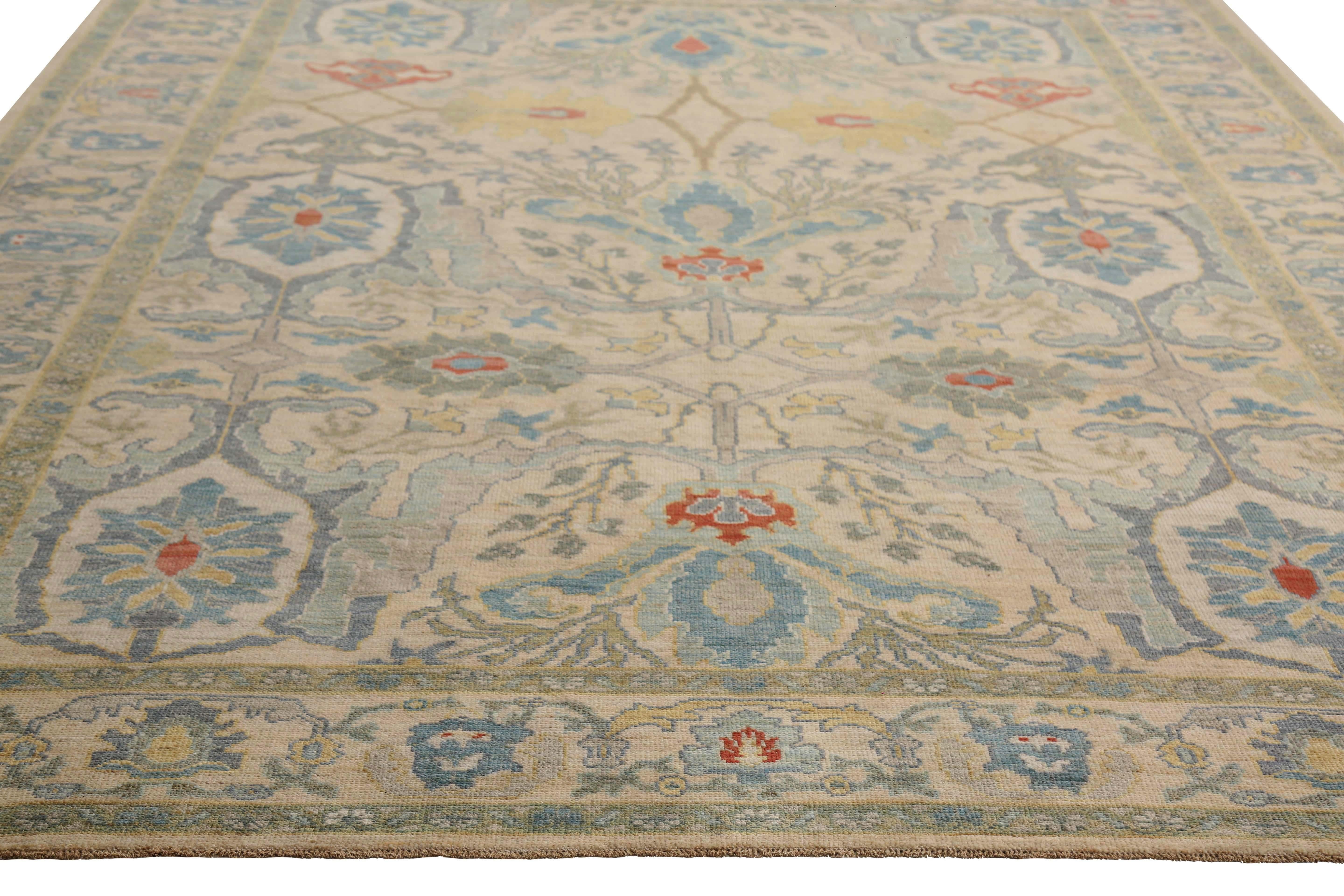 Perfect Size Turkish Sultanabad Rug For Sale 1