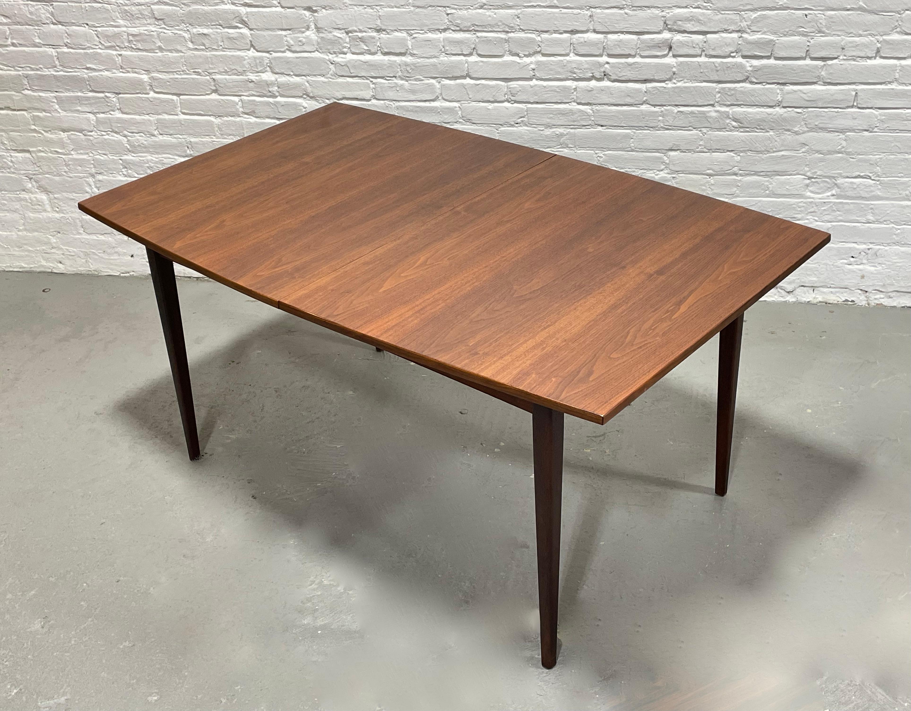 Perfect Size WALNUT Mid Century Modern DINING TABLE, c. 1960's For Sale 5
