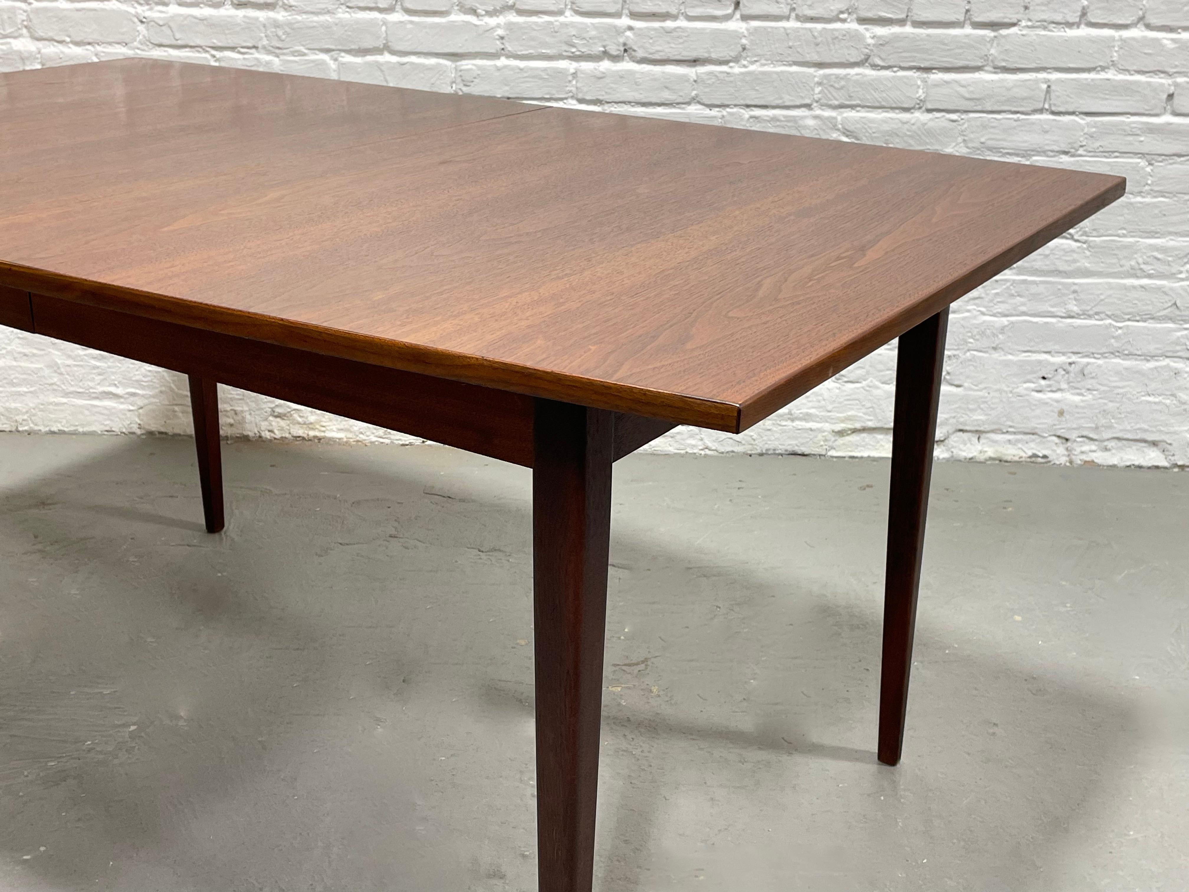 Perfect Size WALNUT Mid Century Modern DINING TABLE, c. 1960's For Sale 6