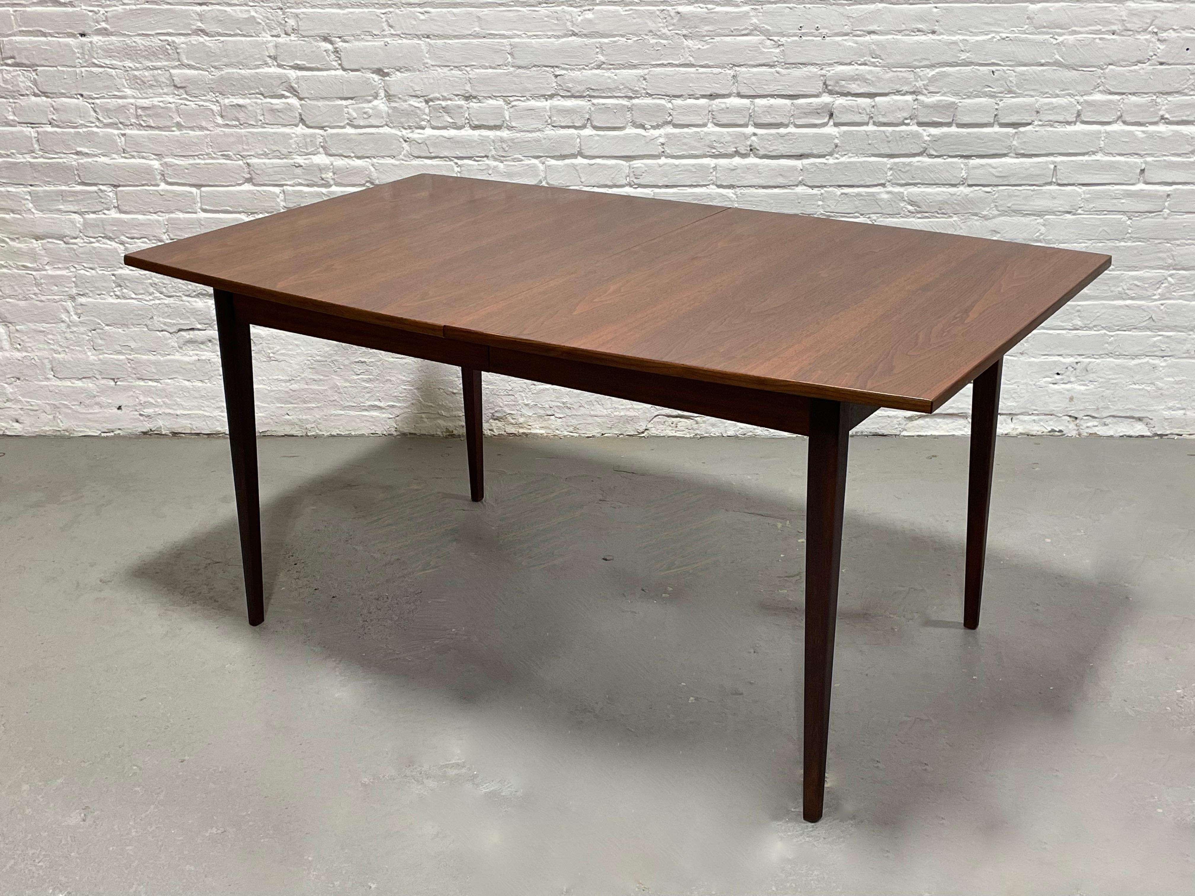 Perfect Size WALNUT Mid Century Modern DINING TABLE, c. 1960's For Sale 7