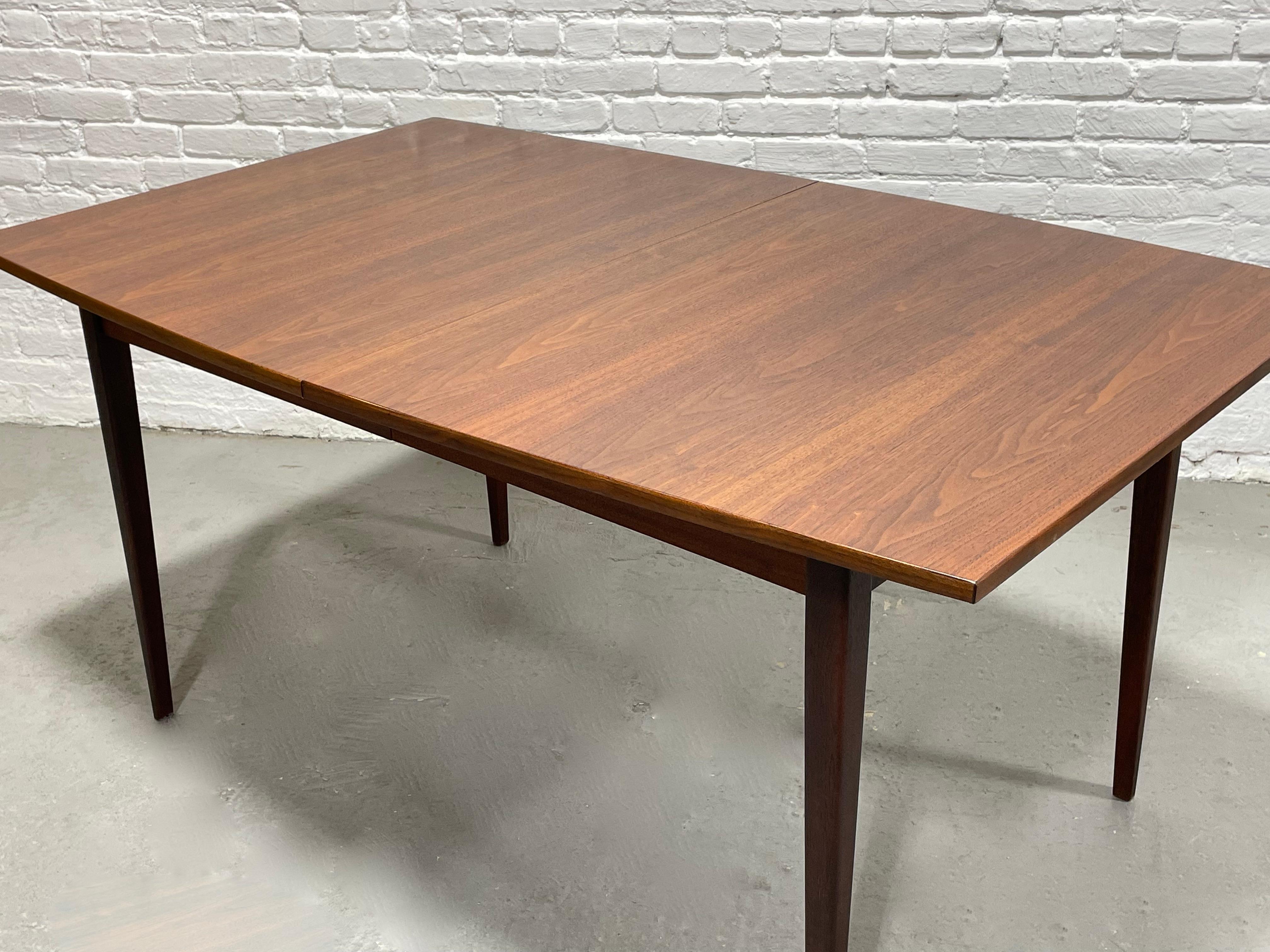 Perfect Size WALNUT Mid Century Modern DINING TABLE, c. 1960's For Sale 8