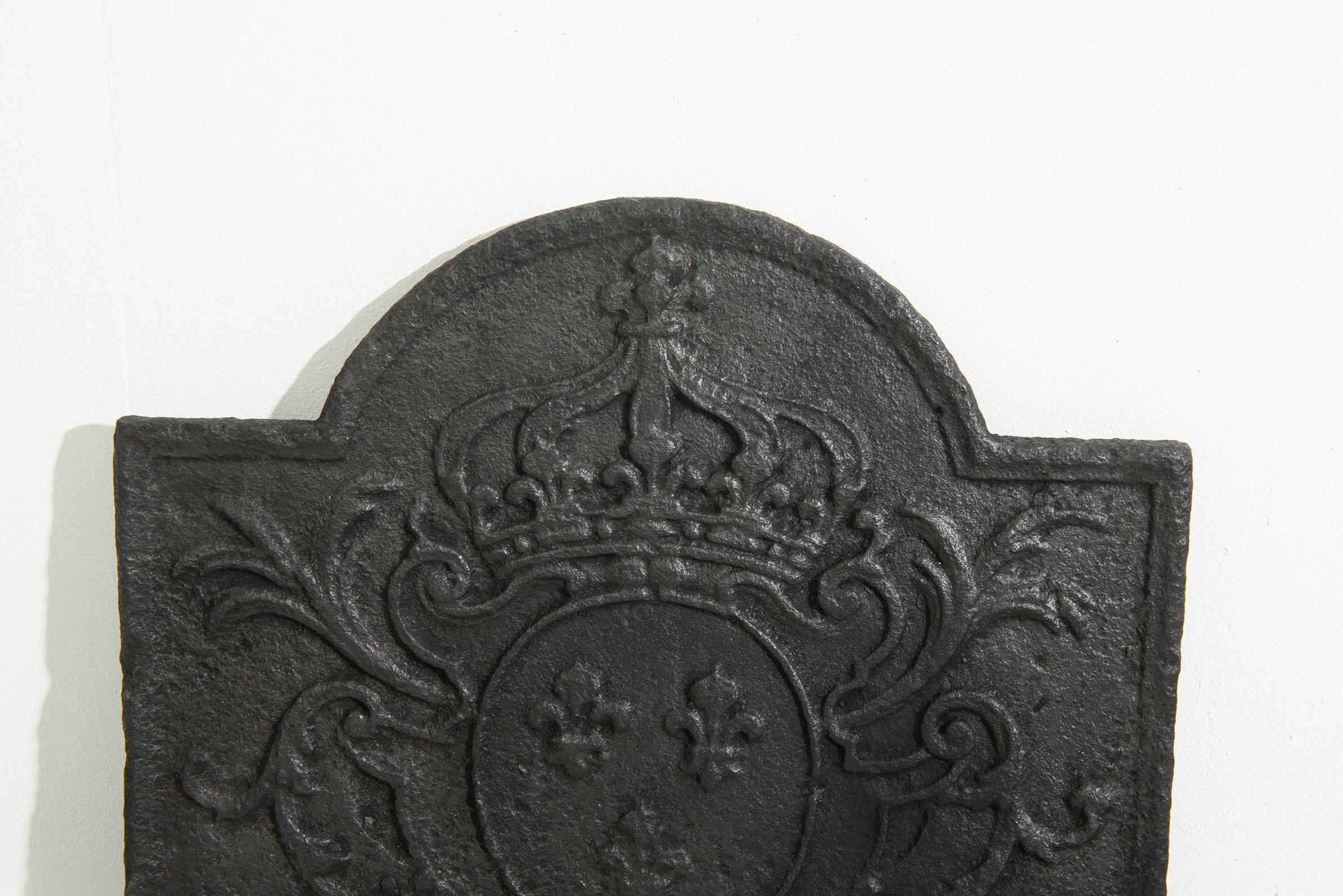 XIXe siècle Plaque de cheminée antique de taille parfaite en vente