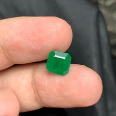 Perfect Square Shape Natural 2.30 Carat Loose Emerald From Swat Mine