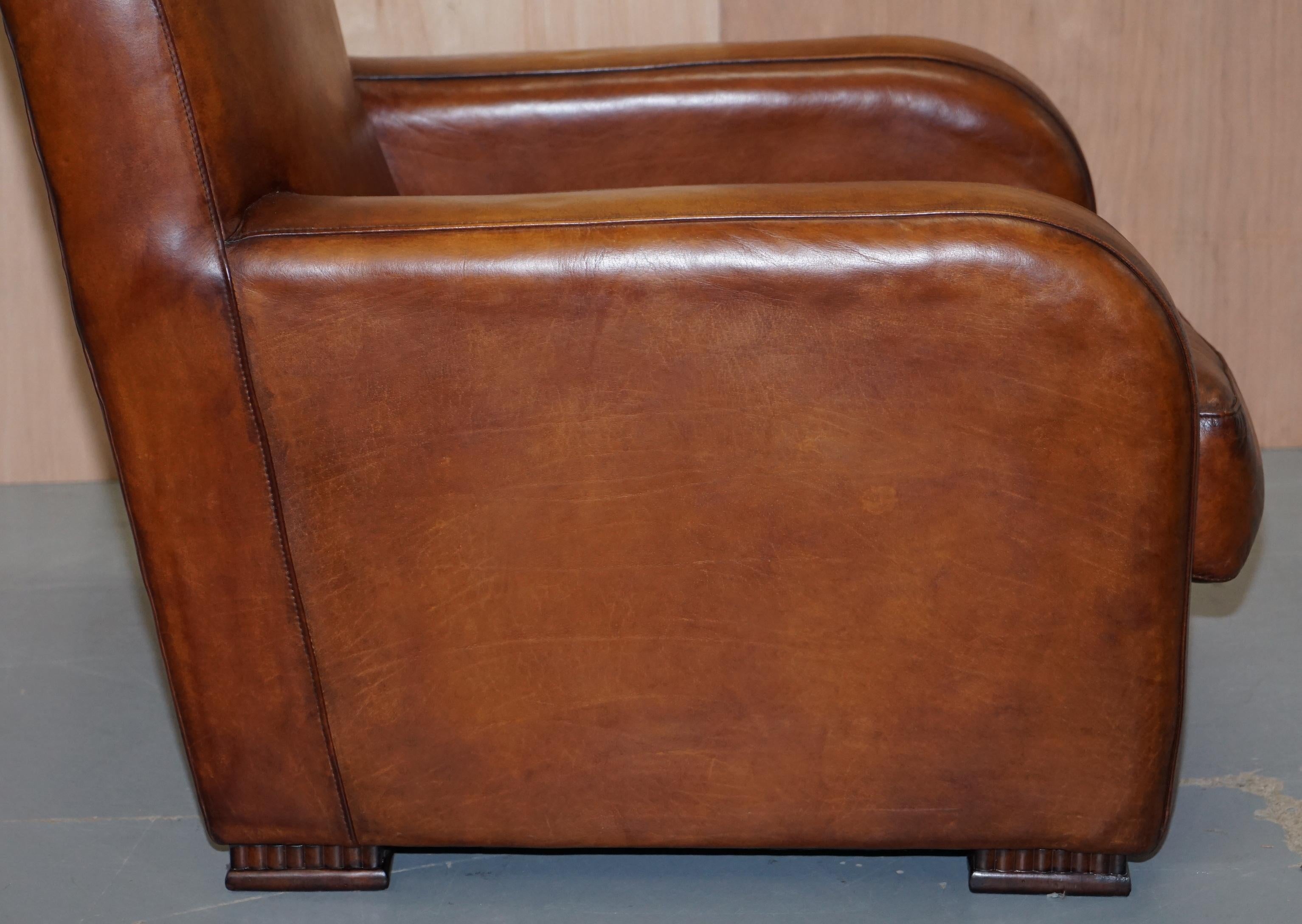 Perfect Tetrad Totnes Brown Leather Armchair with Feather Filled Lumbar Cushion 4
