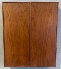 Espejo de tocador tríptico de teca para montaje en pared o sobremesa Kai Kristiansen