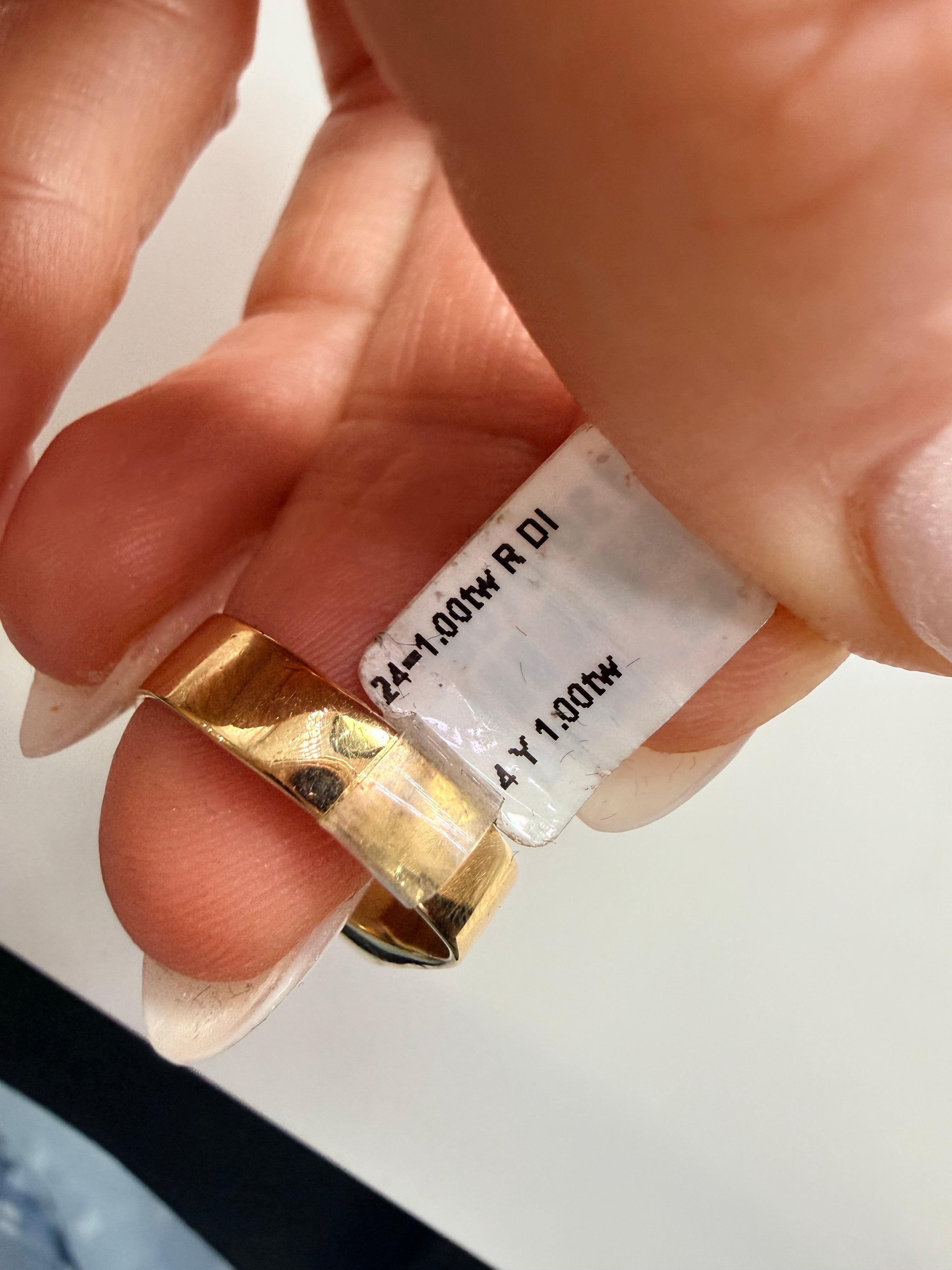 Perfekt gearbeiteter Diamantring 14KT Gold 1ct von Diamanten im Angebot 6