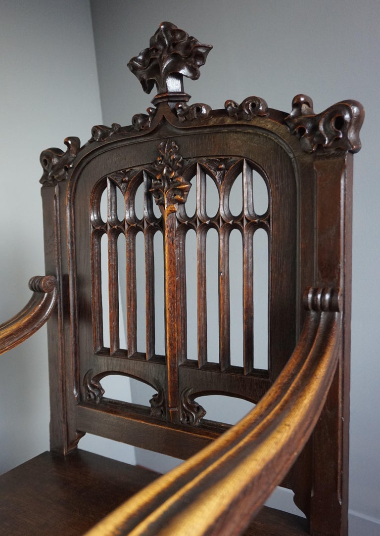Perfectly Hand Carved and Superb Condition Antique Gothic Revival