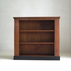 Perfectly Proportioned Dutch Art Deco Open Bookcase, Hague School, 1920s
