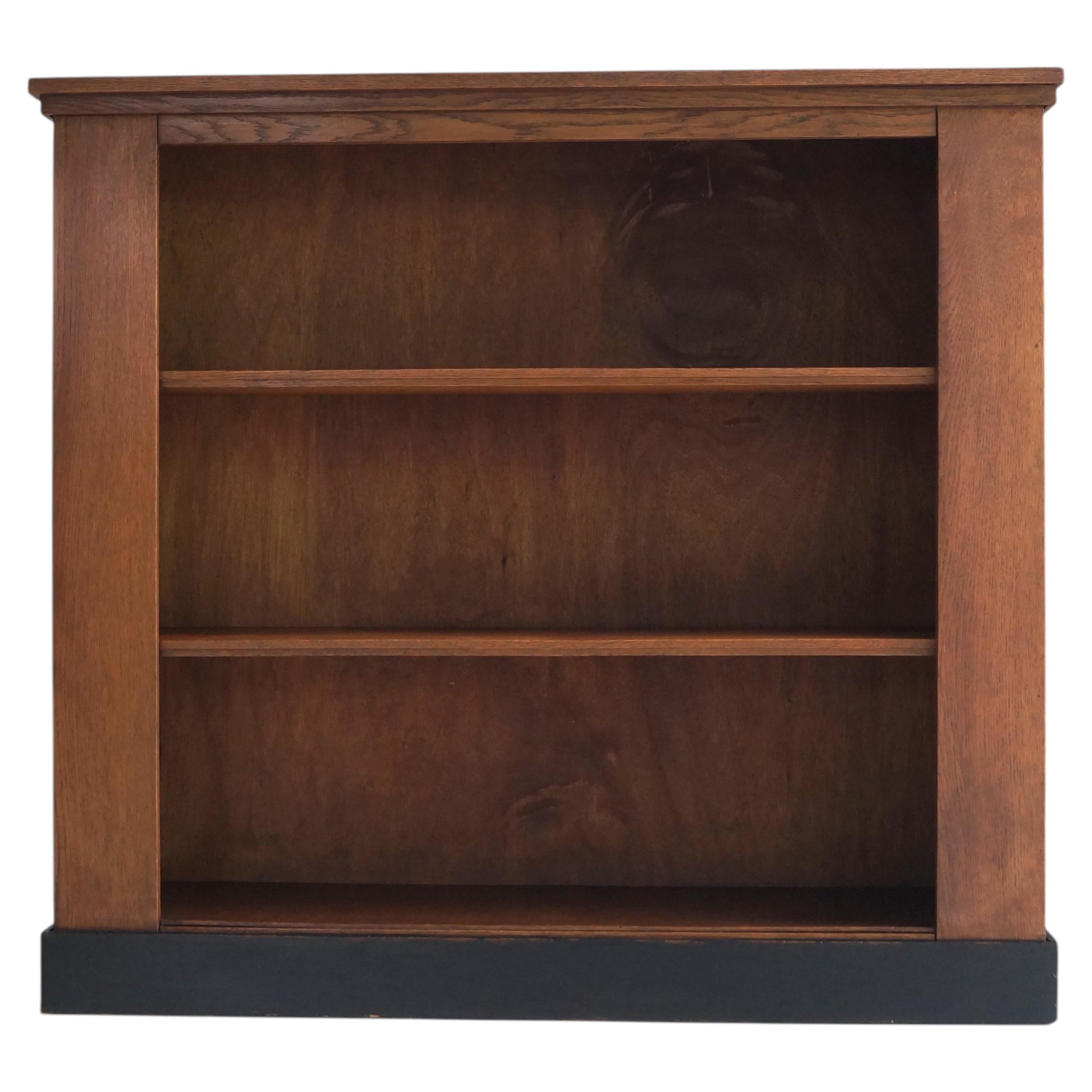 Perfectly Proportioned Dutch Art Deco Open Bookcase, Hague School, 1920s