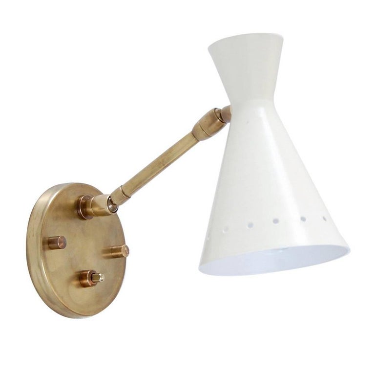 Perforated Articulating Sconce For Sale