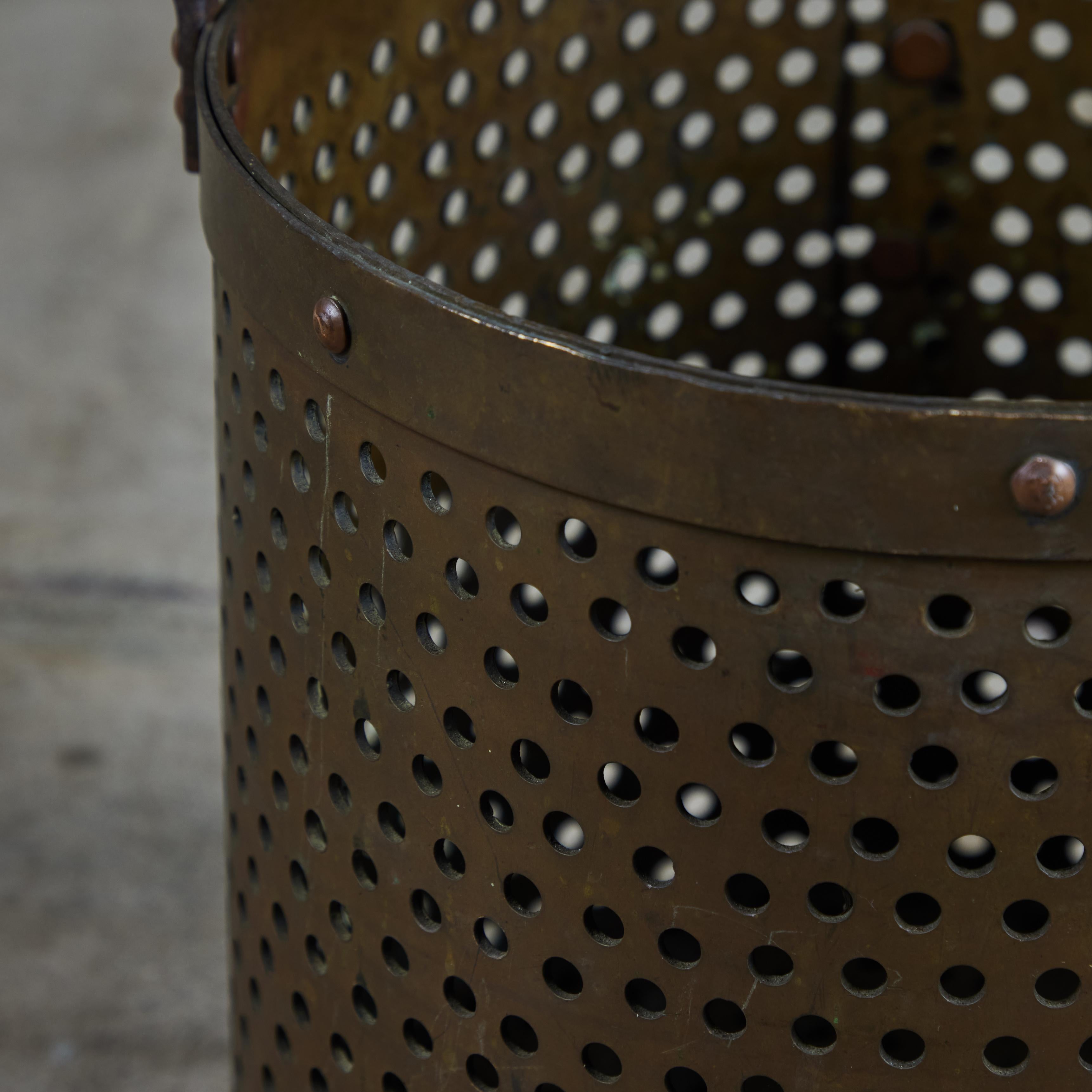 Perforated Brass Pail For Sale 4