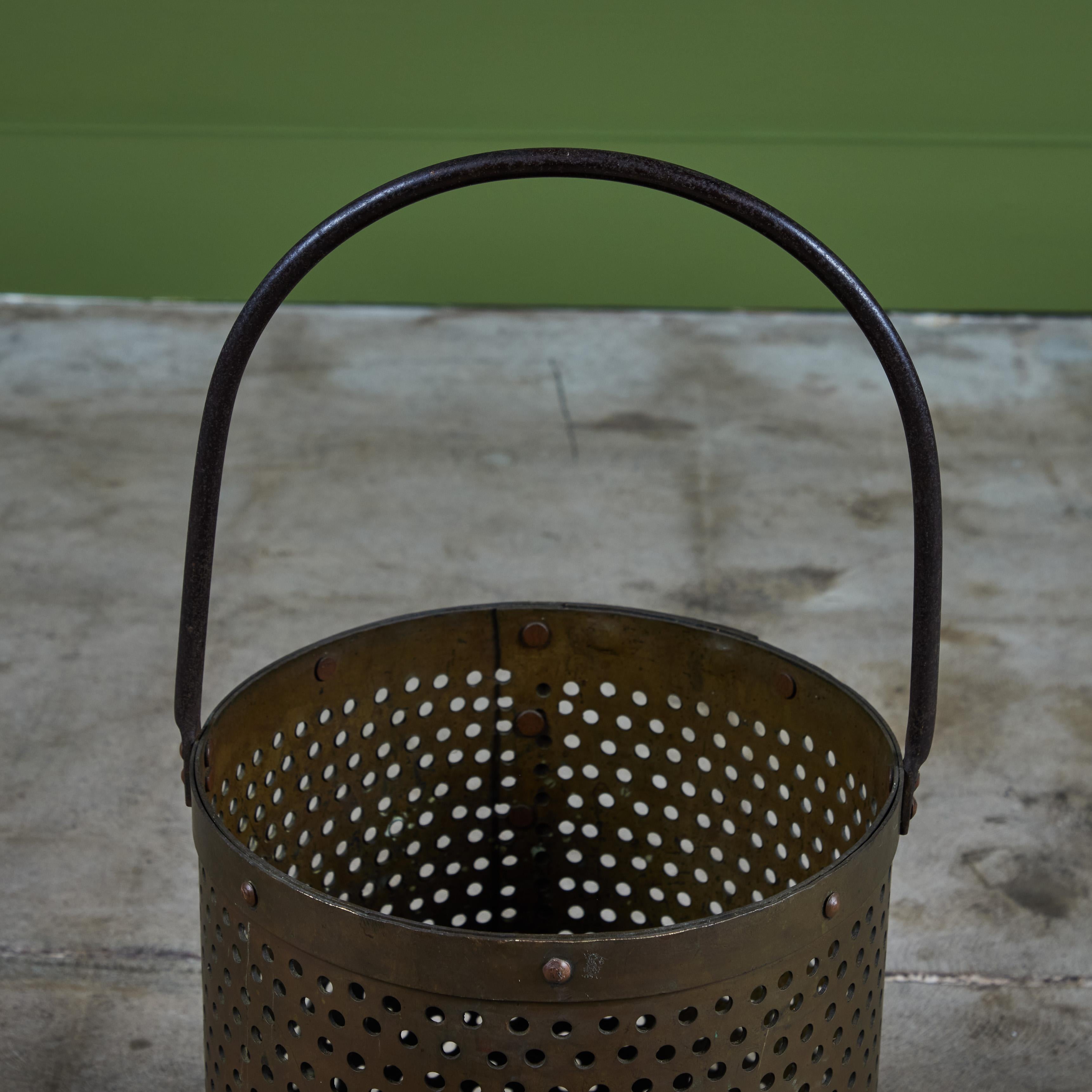 Perforated Brass Pail For Sale 5