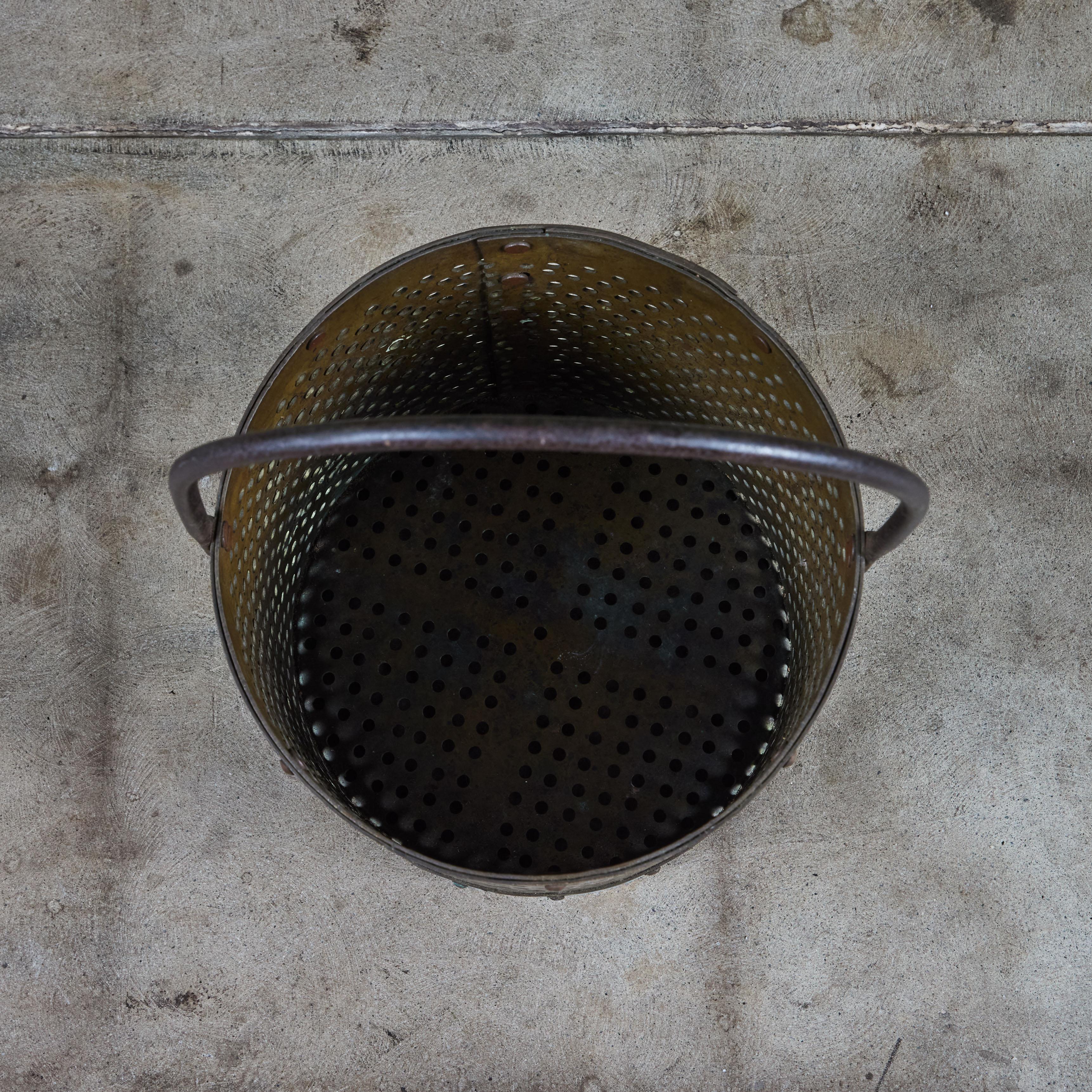 Perforated Brass Pail For Sale 6