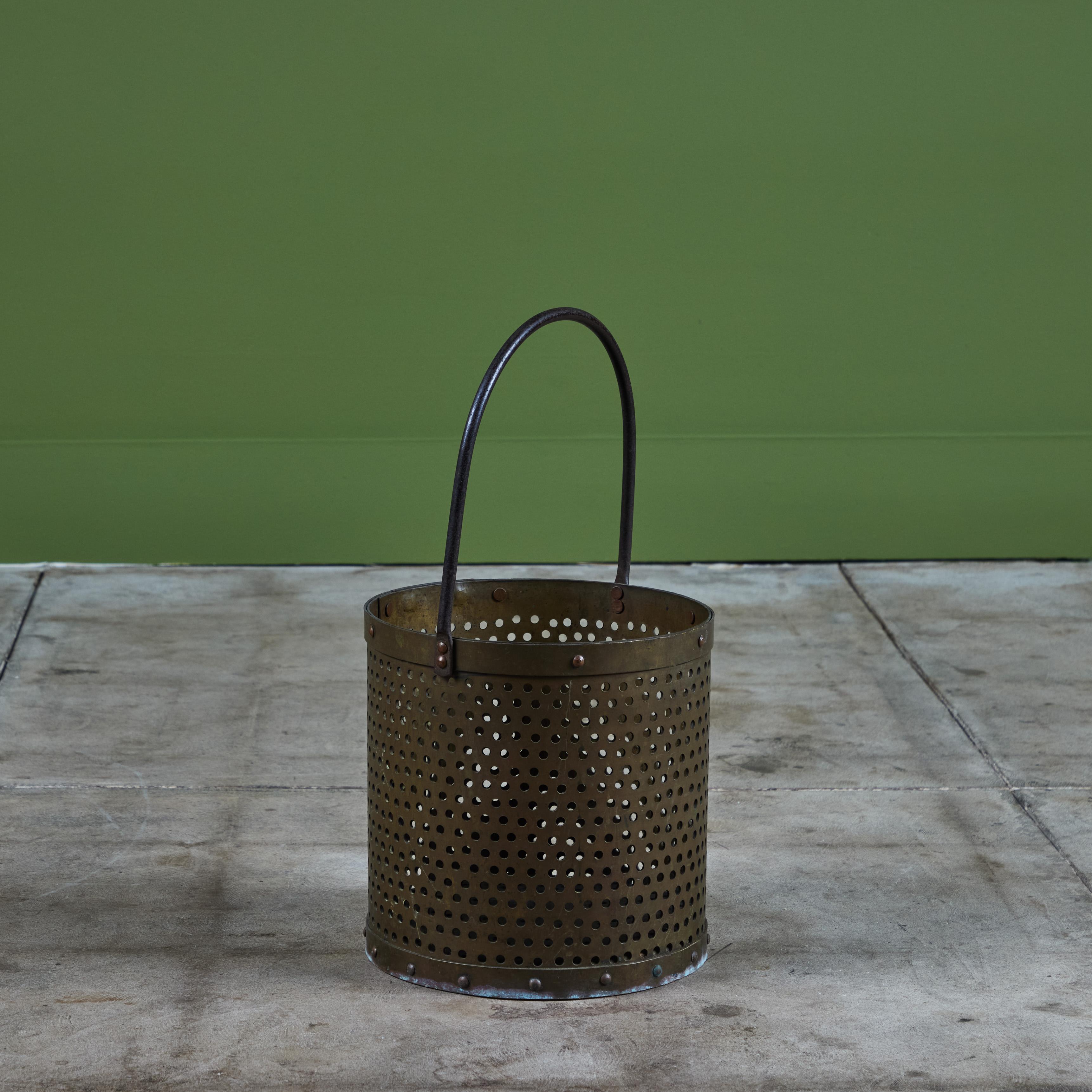 Perforated Brass Pail For Sale 3