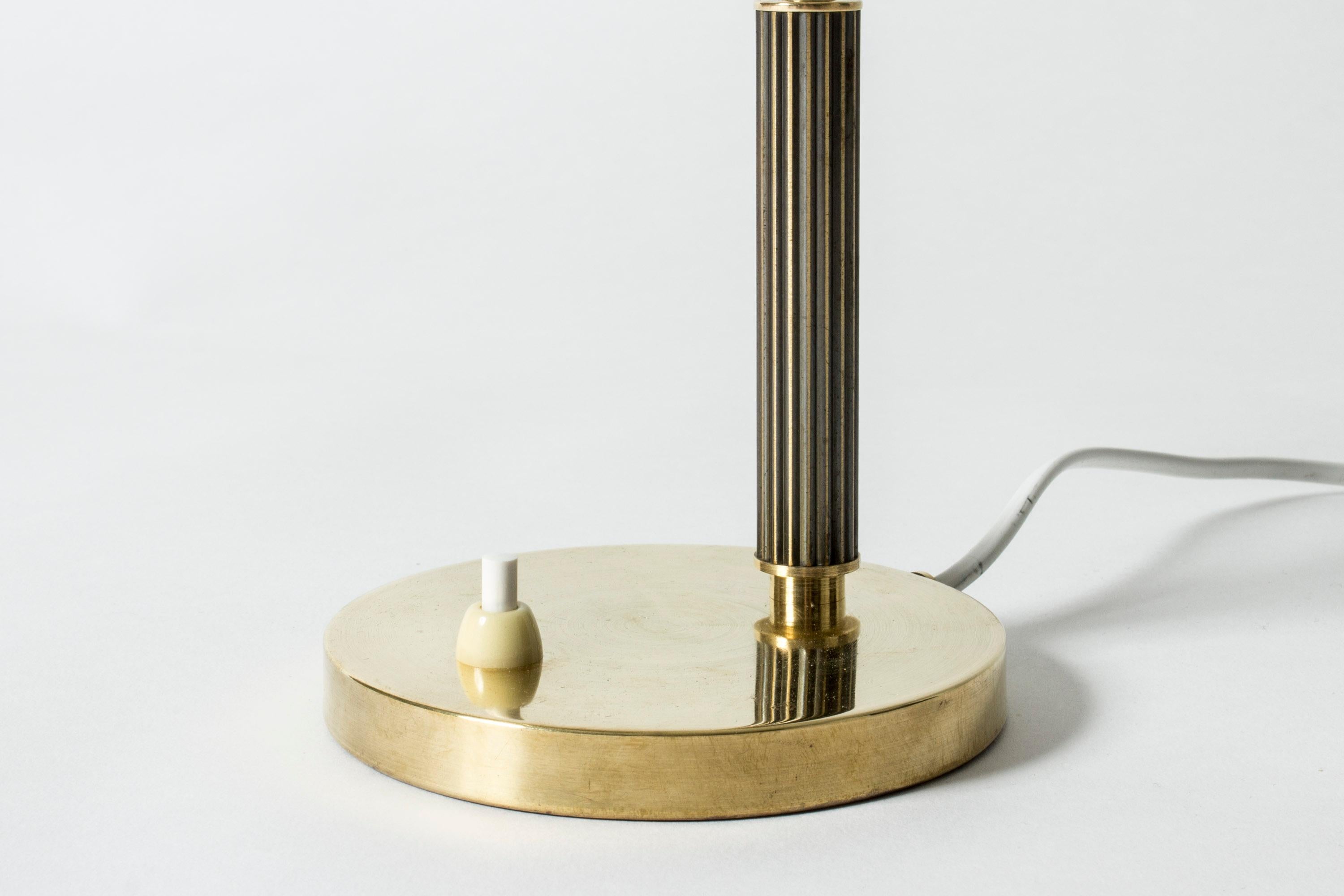 Perforated Brass Table Lamp, Sweden, 1950s 1
