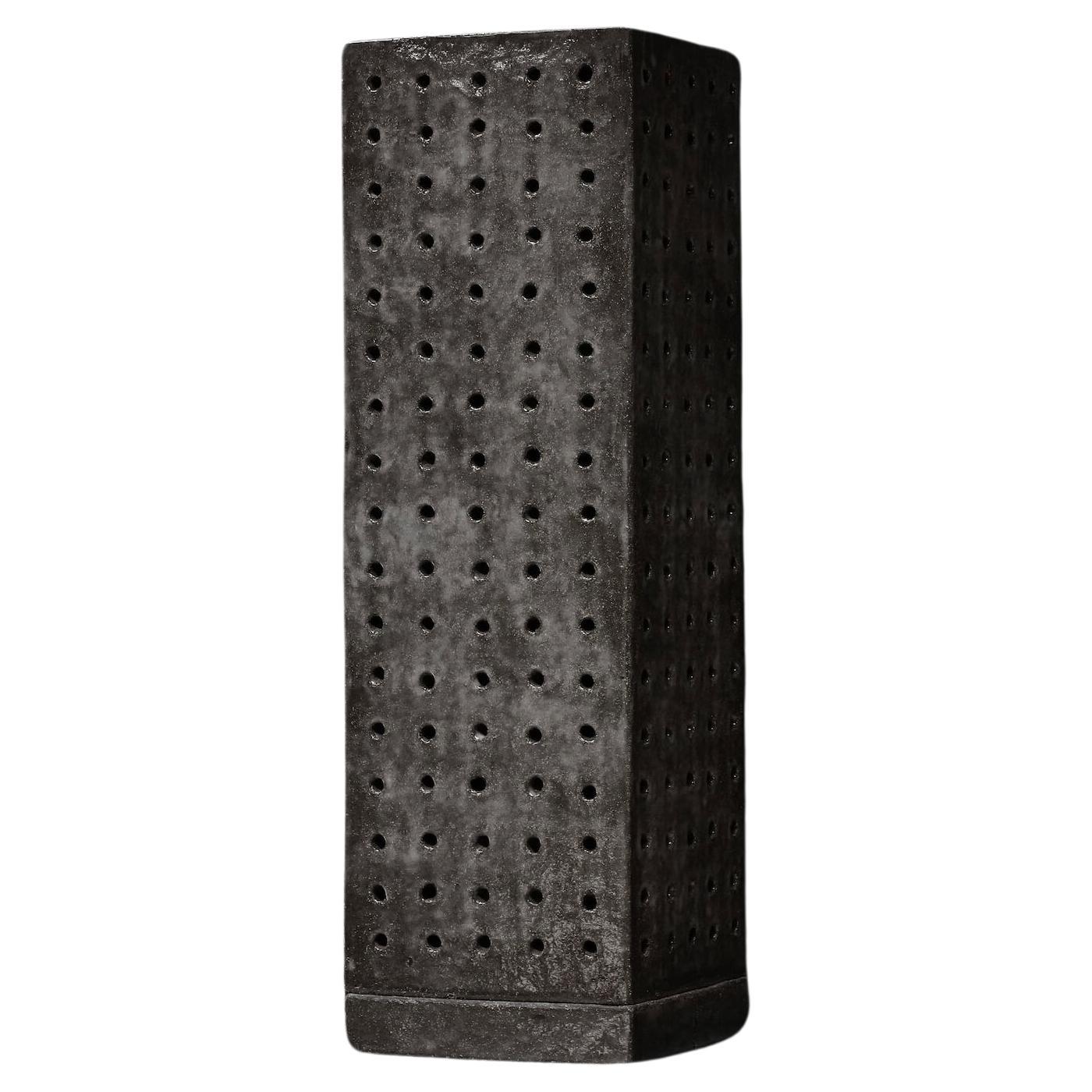 Perforated Ceramic Tower Lamp For Sale