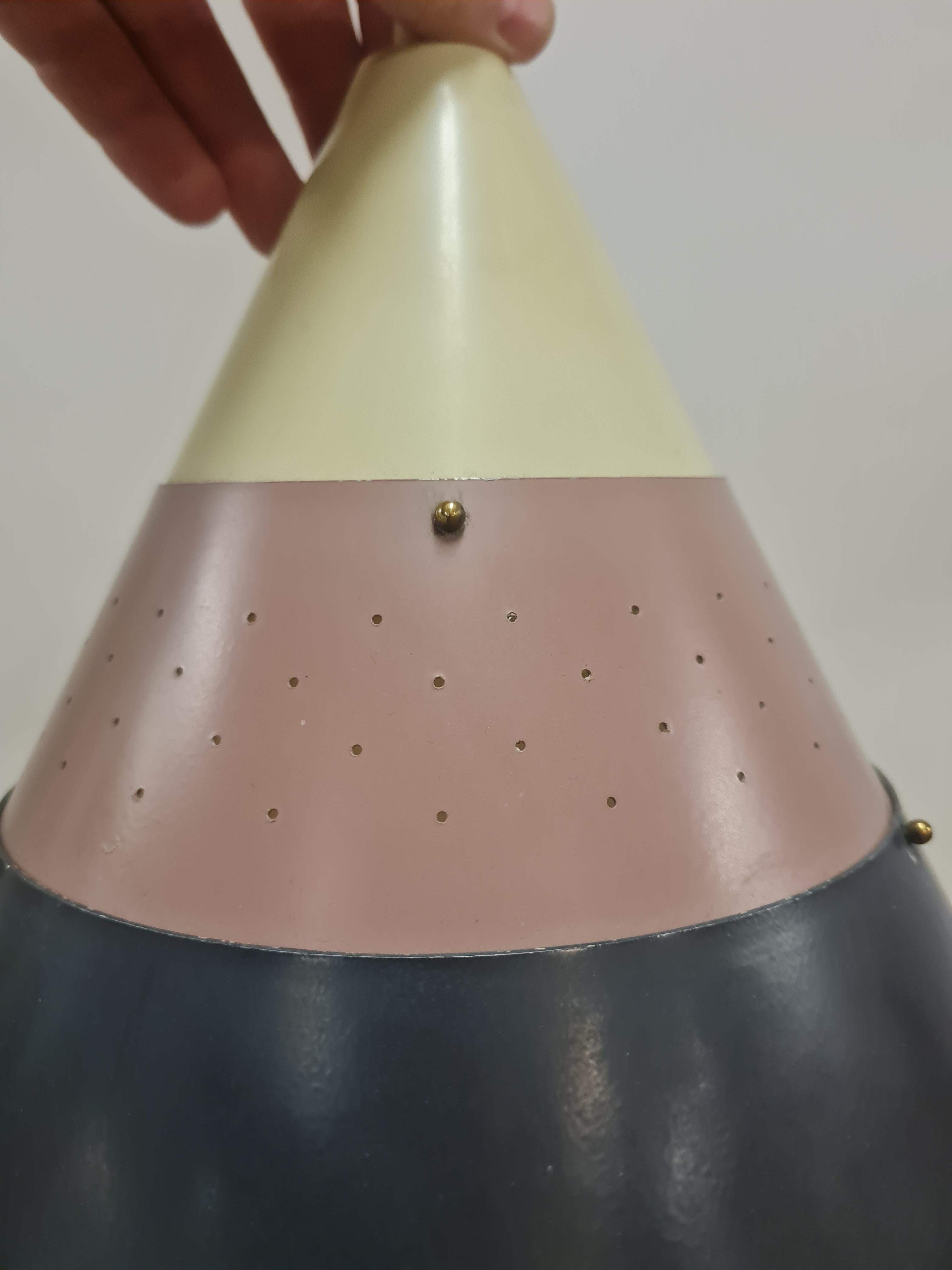 Finlandese Ciondolo da soffitto a cono traforato Modello 51184 di Maria Lindeman per Idman, anni '50 in vendita