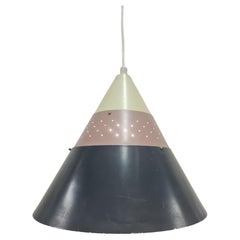 Perforierte Kegel-Deckenleuchte Modell 51184 von Maria Lindeman für Idman, 1950er Jahre