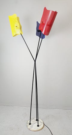 Perforated Metal Italian Floor Lamp