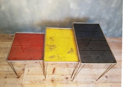 Perforated Metal Nesting Tables