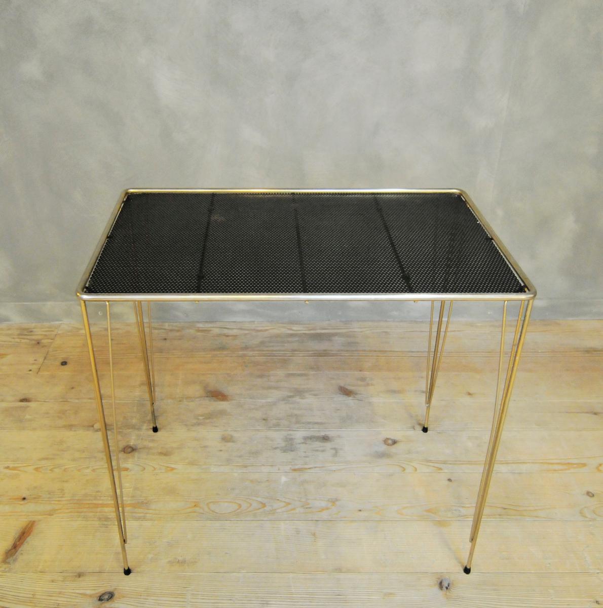 European Perforated Metal Nesting Tables For Sale