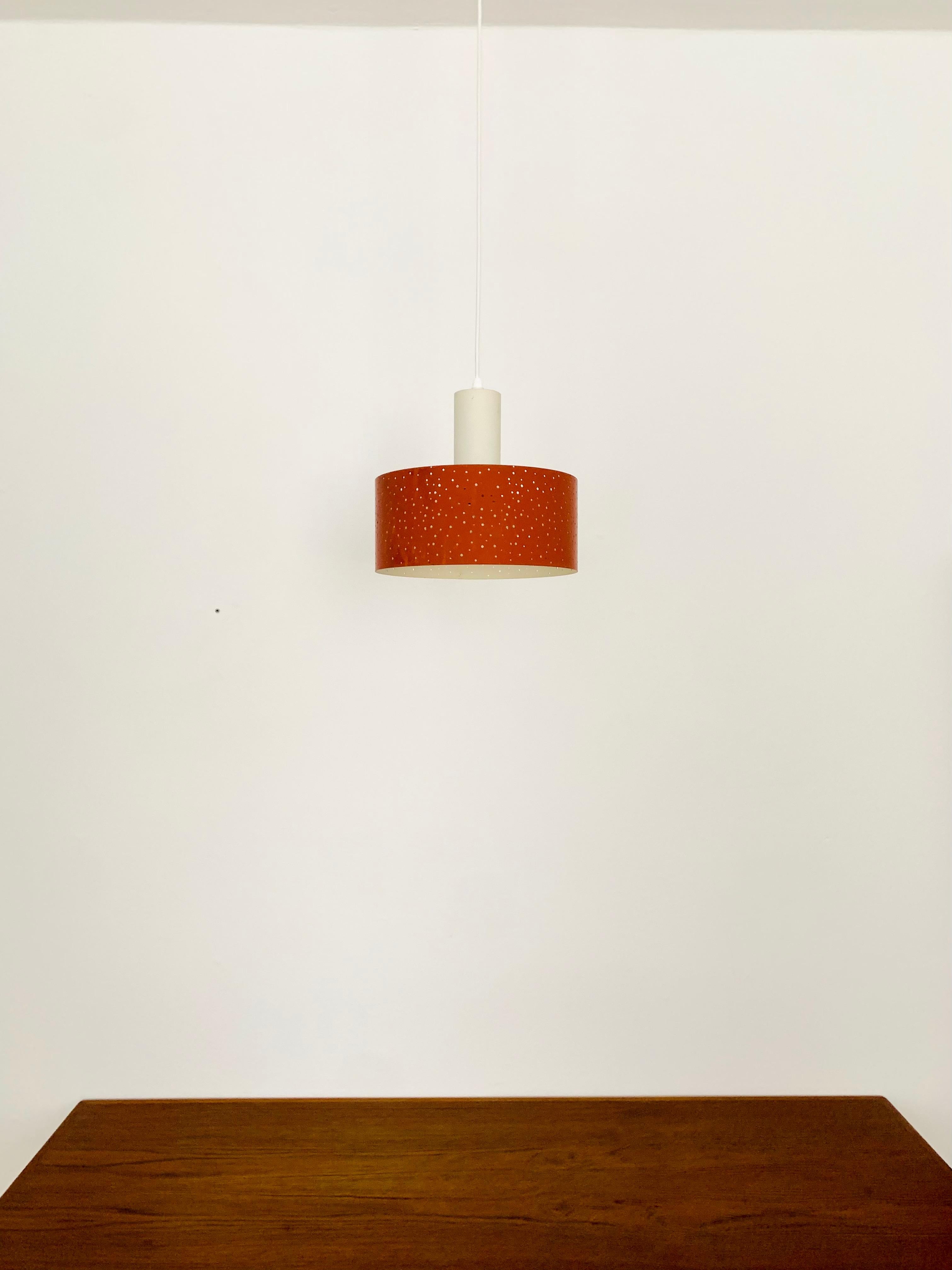 Perforated Metal Pendant Lamp by Ernst Igl for Hillebrand  In Good Condition For Sale In München, DE