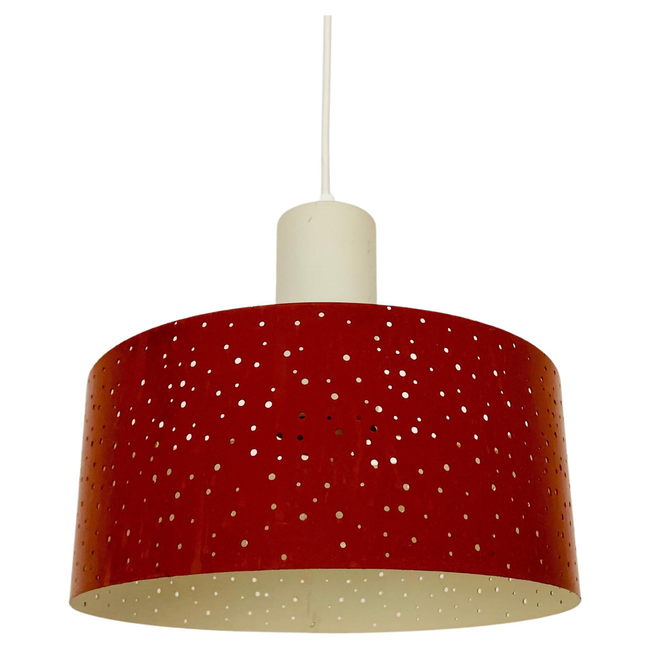 Perforated Metal Pendant Lamp by Ernst Igl for Hillebrand  For Sale