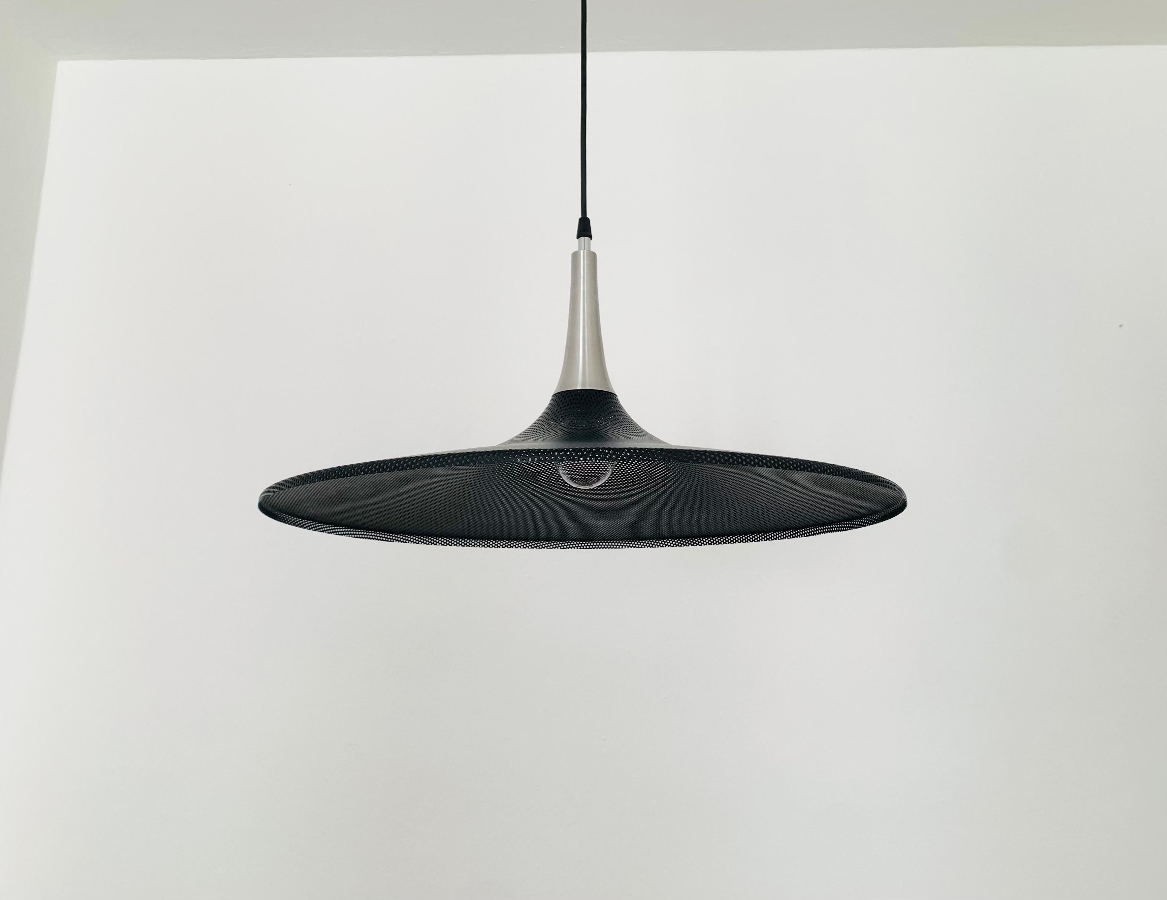 Perforated Metal Pendant Lamp For Sale 1