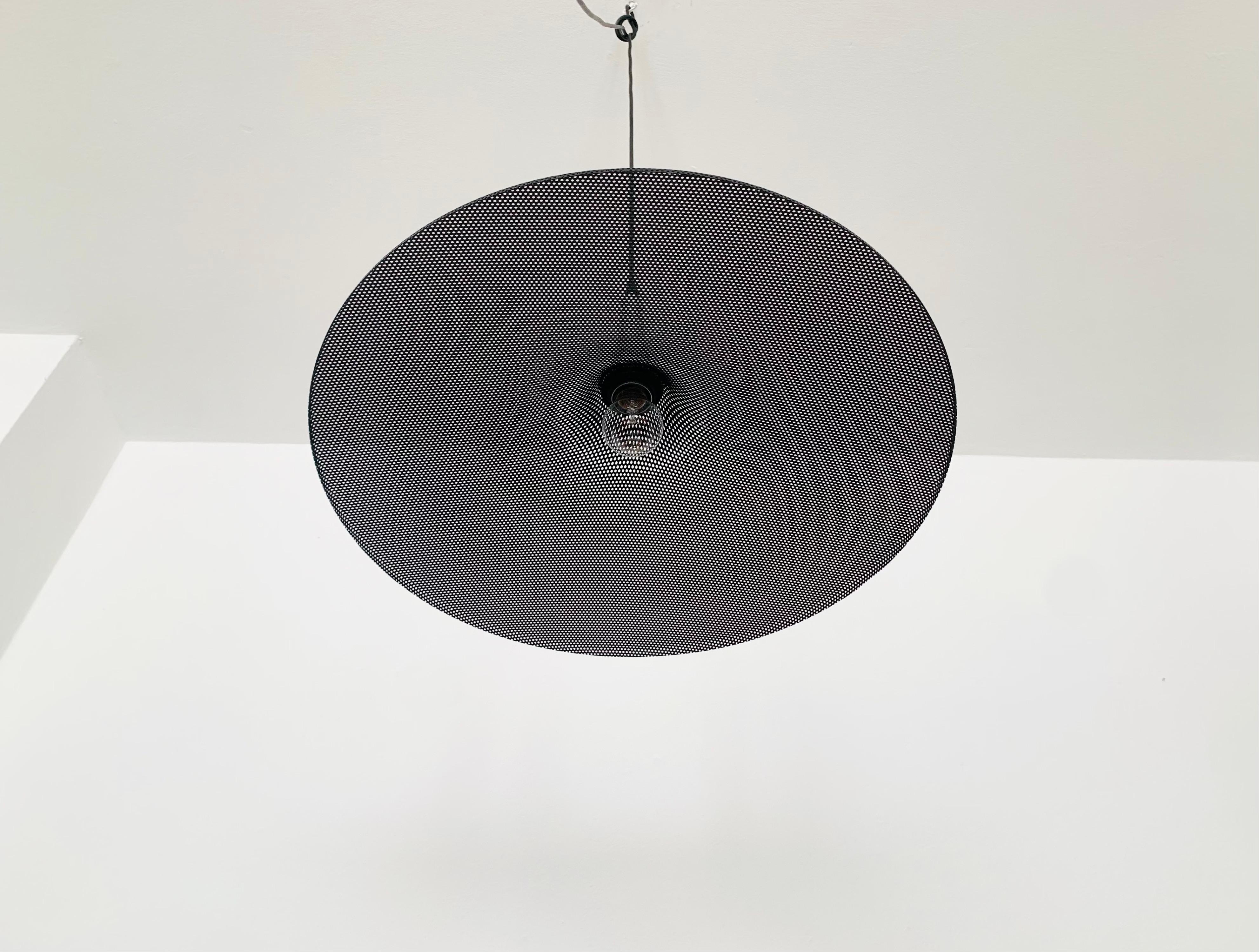 Perforated Metal Pendant Lamp For Sale 2