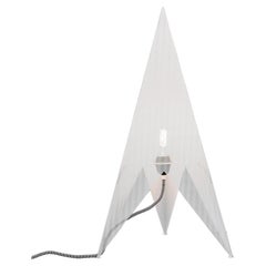 Perforated Metal Rocket Lamp, Designer Light, 28 in High