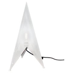 Perforated Metal Rocket Lamp, Designer Light, 20 in High