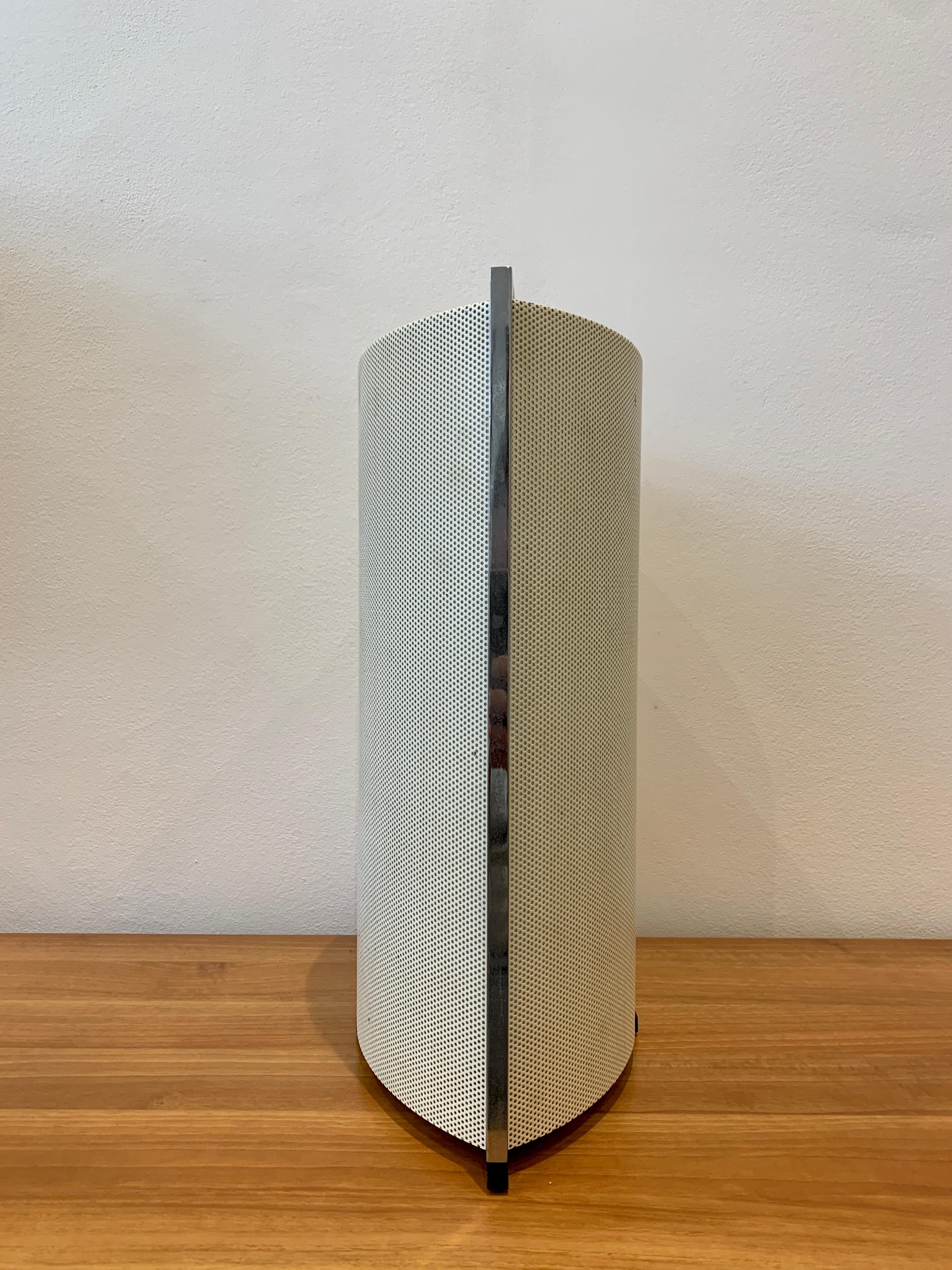 Perforated Metal Table Lamp, Italy, 1980s In Good Condition In Brussels, BE