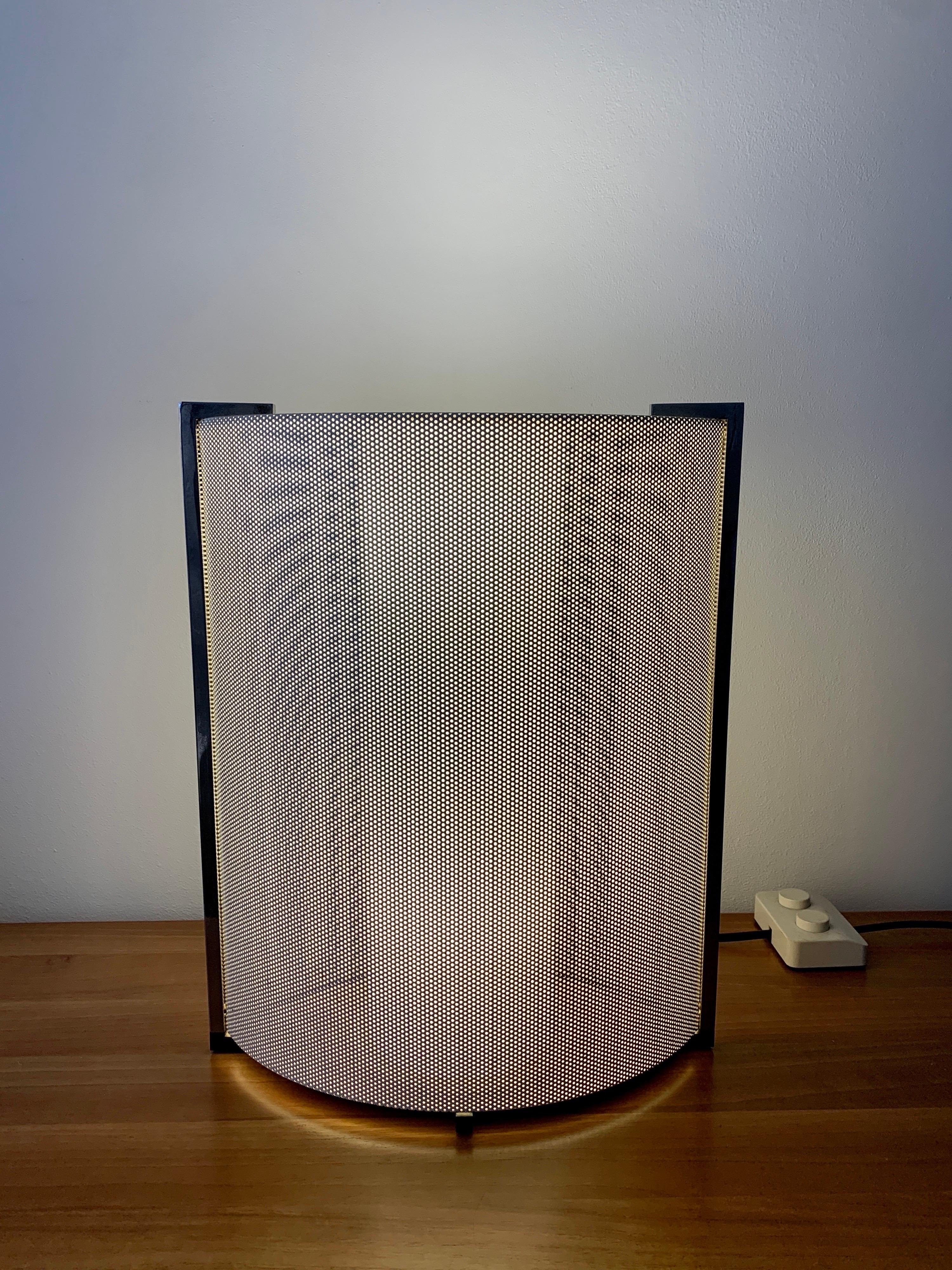 Perforated Metal Table Lamp, Italy, 1980s 2