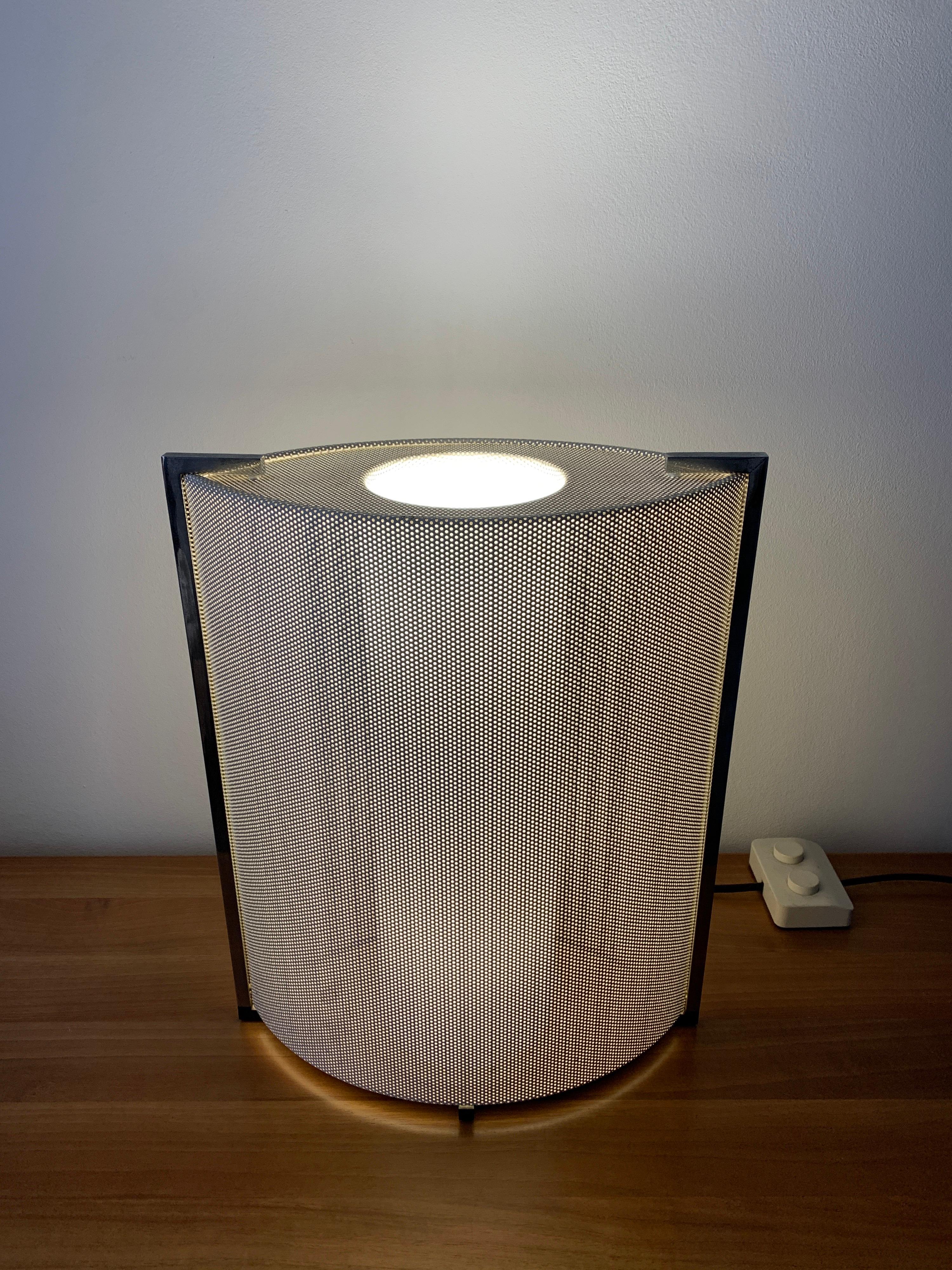 Perforated Metal Table Lamp, Italy, 1980s 3