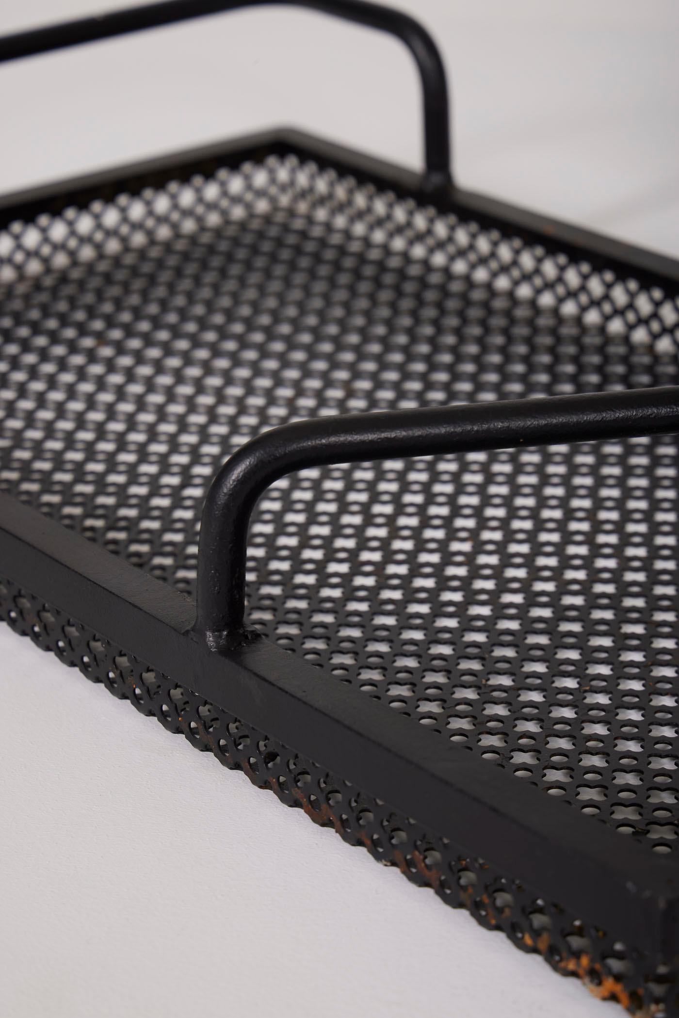 French Perforated metal tray For Sale