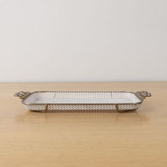 Perforated Metal Tray in the style of Mathieu Mategot