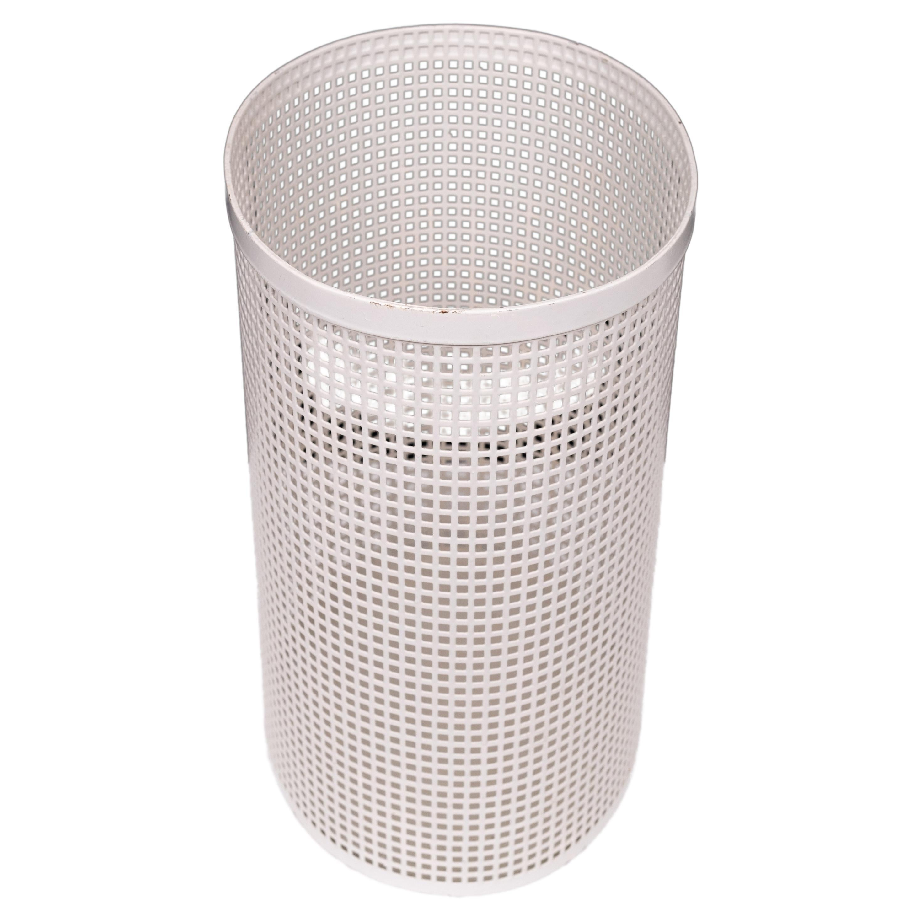 Perforated Metal  Waste Basked   1950s