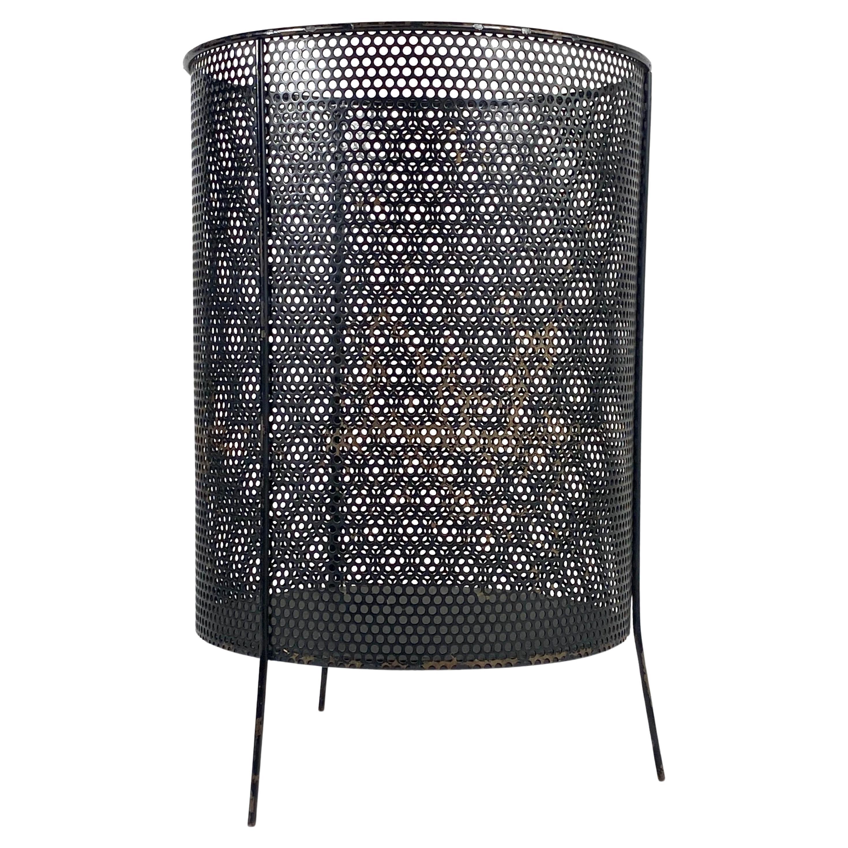 Perforated Metal  Wastebasket Wastepaper Basket Ravenware Richard Galef 