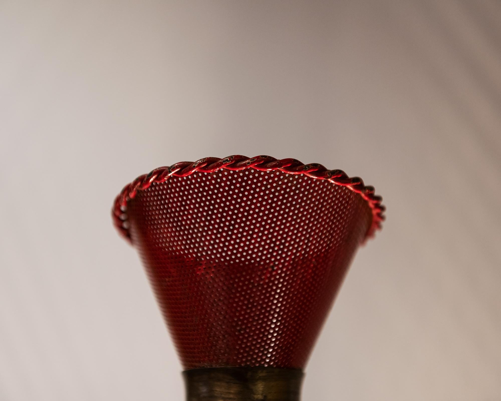 Mid-20th Century Perforated Sconce Attributed to Mathieu Matégot, France, 1950s