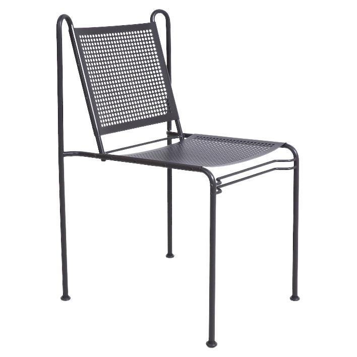 Perforated Steel Side Chair, circa 1970