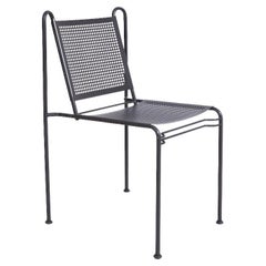 Retro Perforated Steel Side Chair, circa 1970