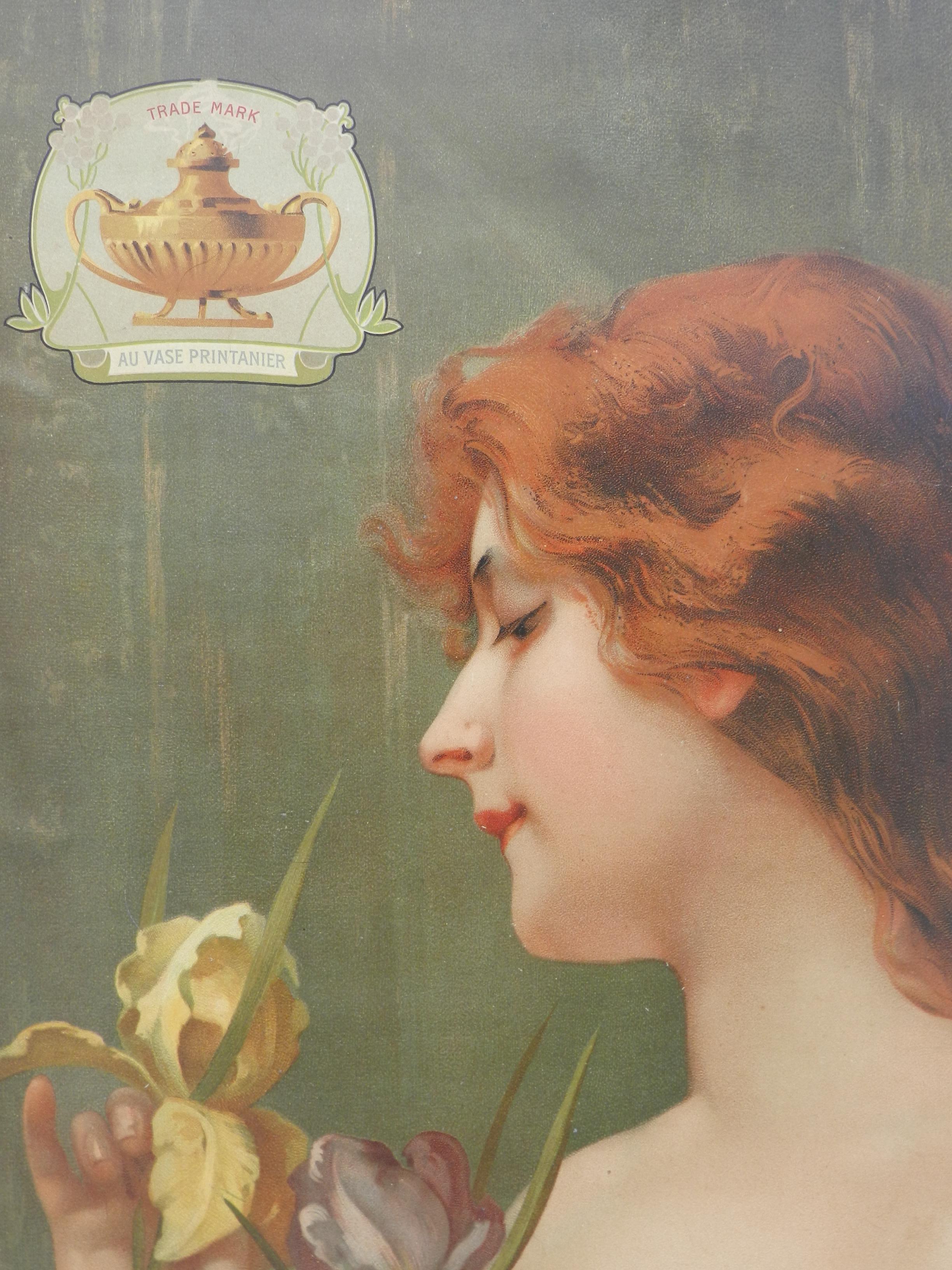 Belle Époque Profumo Parigi Poster pubblicitario Placca da parete Erizma Belle Epoque SPEDIZIONE GRATUITA