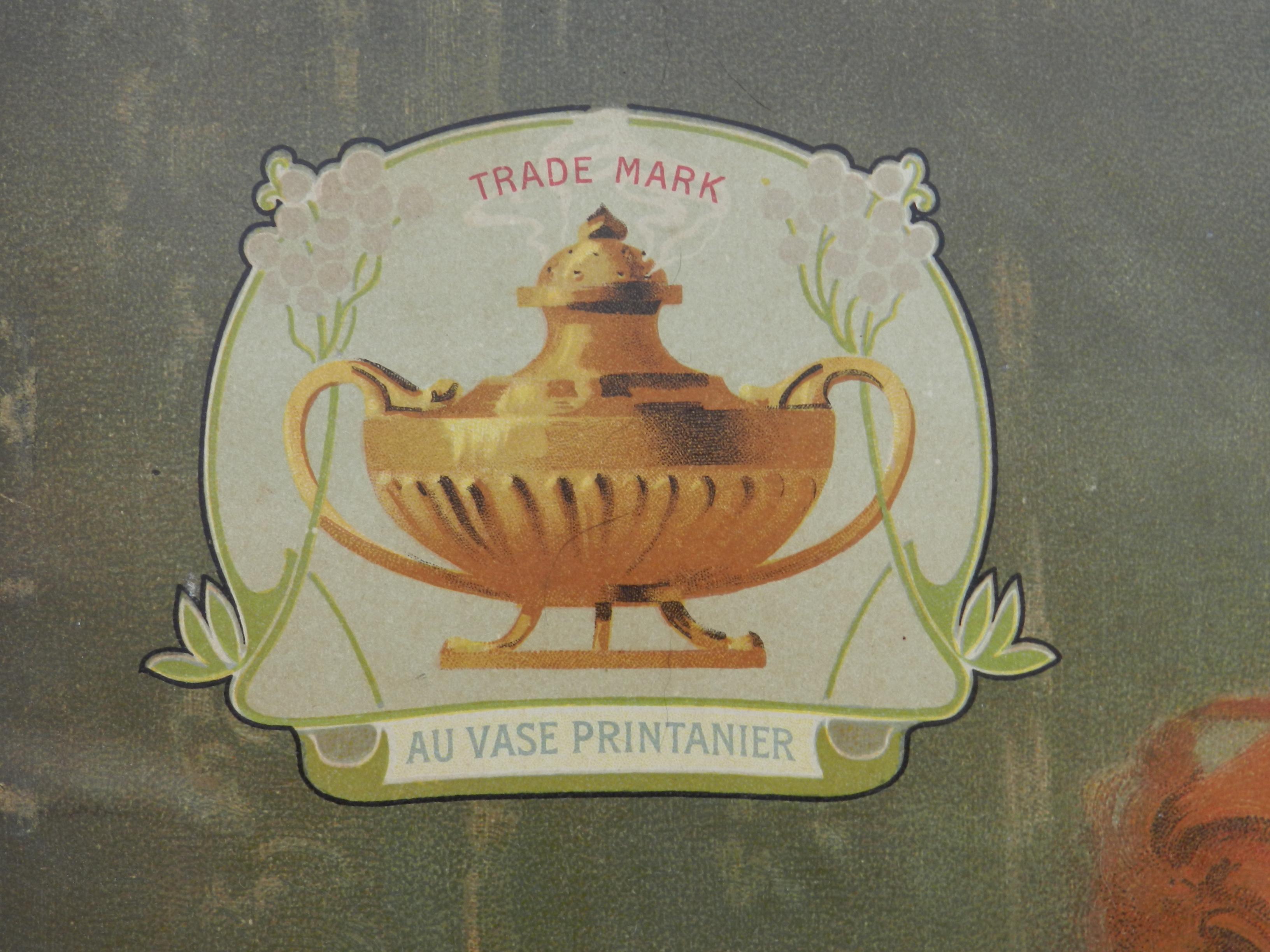 Profumo Parigi Poster pubblicitario Placca da parete Erizma Belle Epoque SPEDIZIONE GRATUITA In condizioni buone a Mimizan, FR