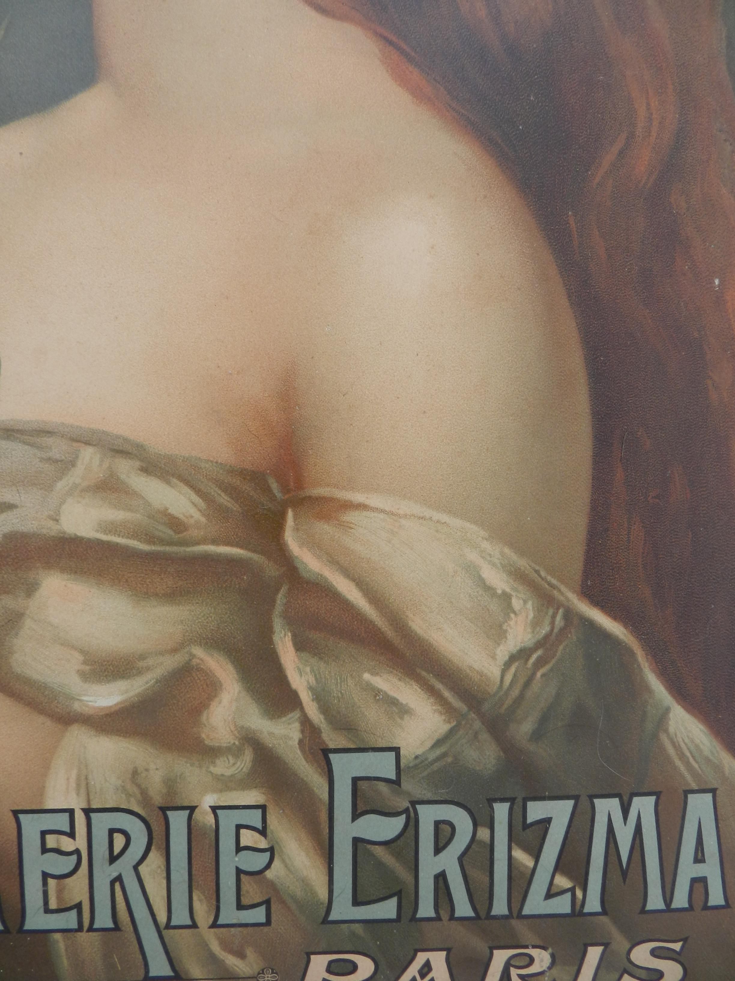 Perfume Paris Advertising Poster Wall Plaque Erizma Belle Epoque FREE SHIPPING 1