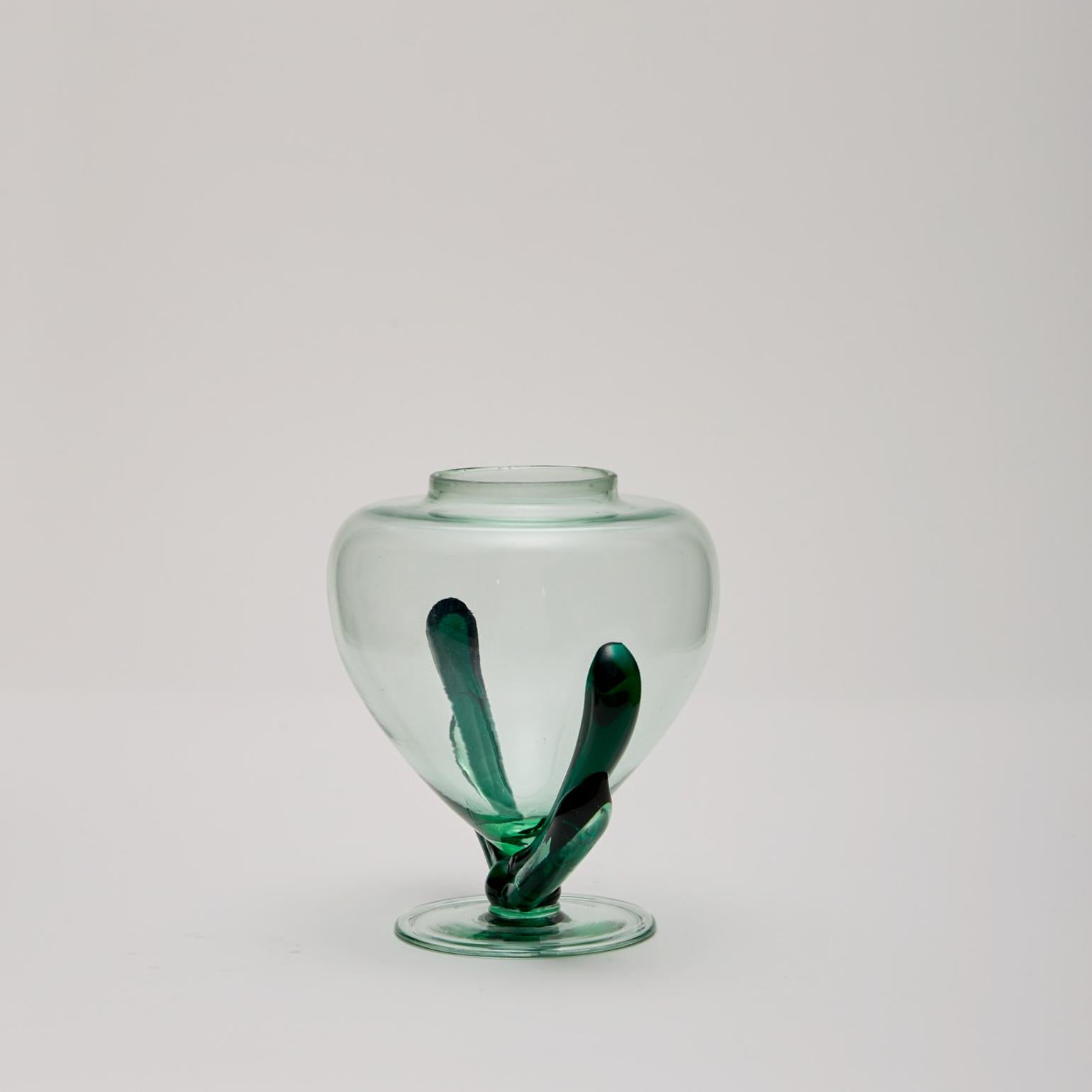 Italian Perfume Bottleor Vase by Carlo Scarpa for MVM Cappellin 1920's For Sale