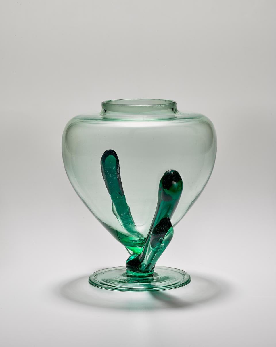 Early 20th Century Perfume Bottleor Vase by Carlo Scarpa for MVM Cappellin 1920's For Sale