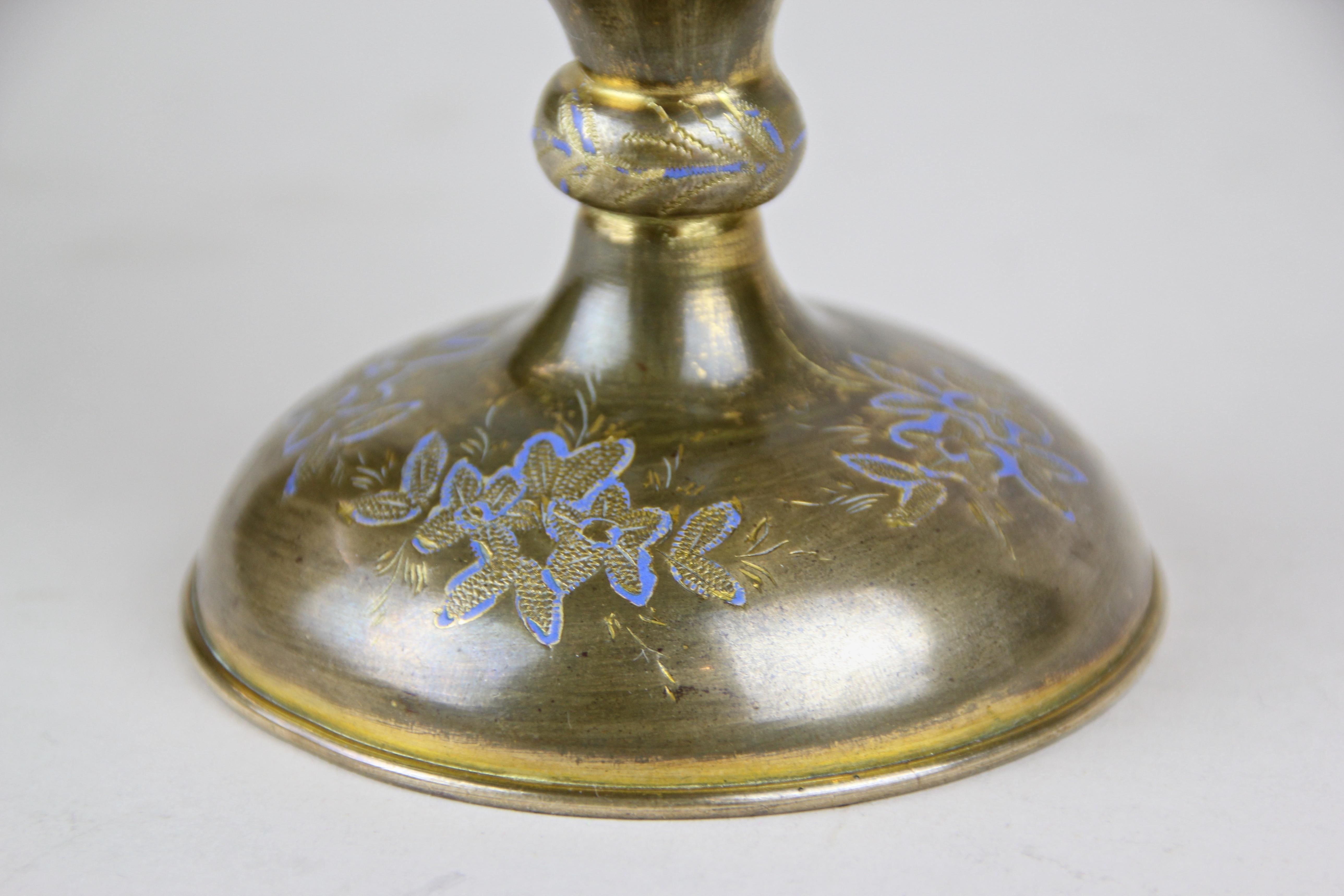 Perfume Bottle in Chiselled Brass Goblin Rarity, France, circa 1870 10