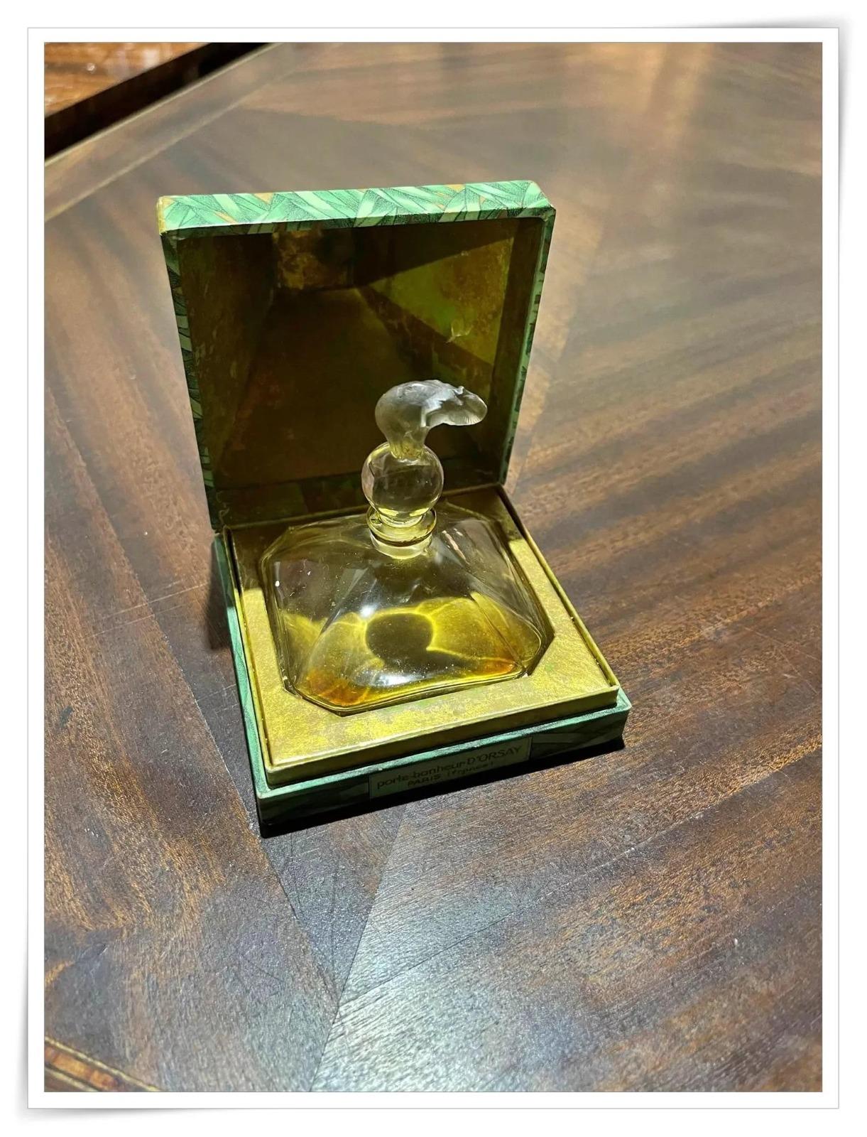 Hand-Carved Perfume bottle LE PORTE BONHEUR D'ORSAY Baccarat Crystal