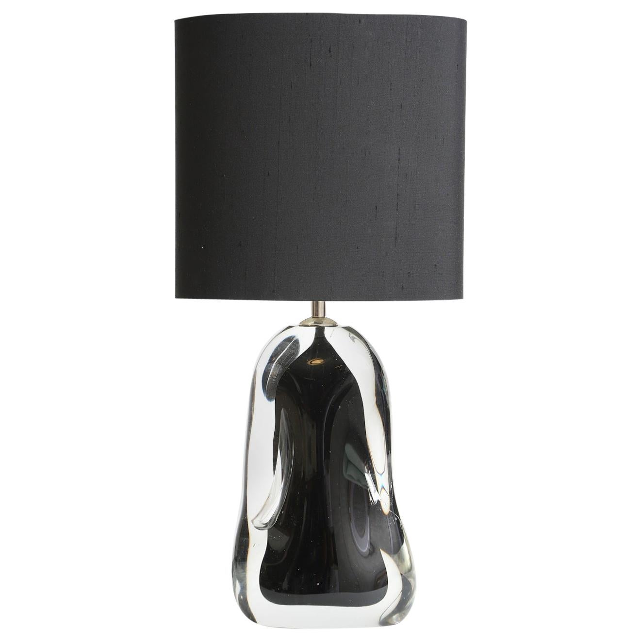 Perfume Bottle Table Lamp in Black by Porta Romana For Sale